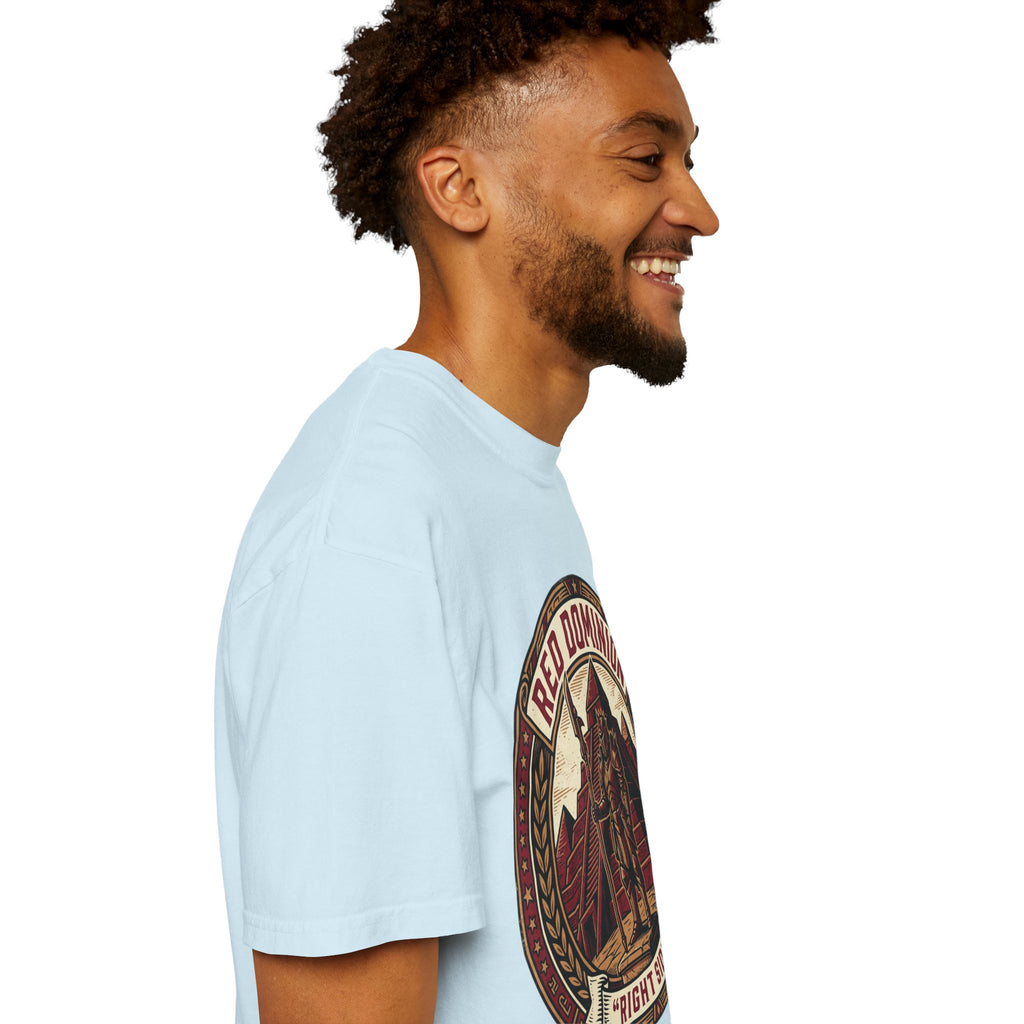 Power Runs Black PRB Red Dominion 'Right Side' Graphic T-Shirt by Power Runs Black