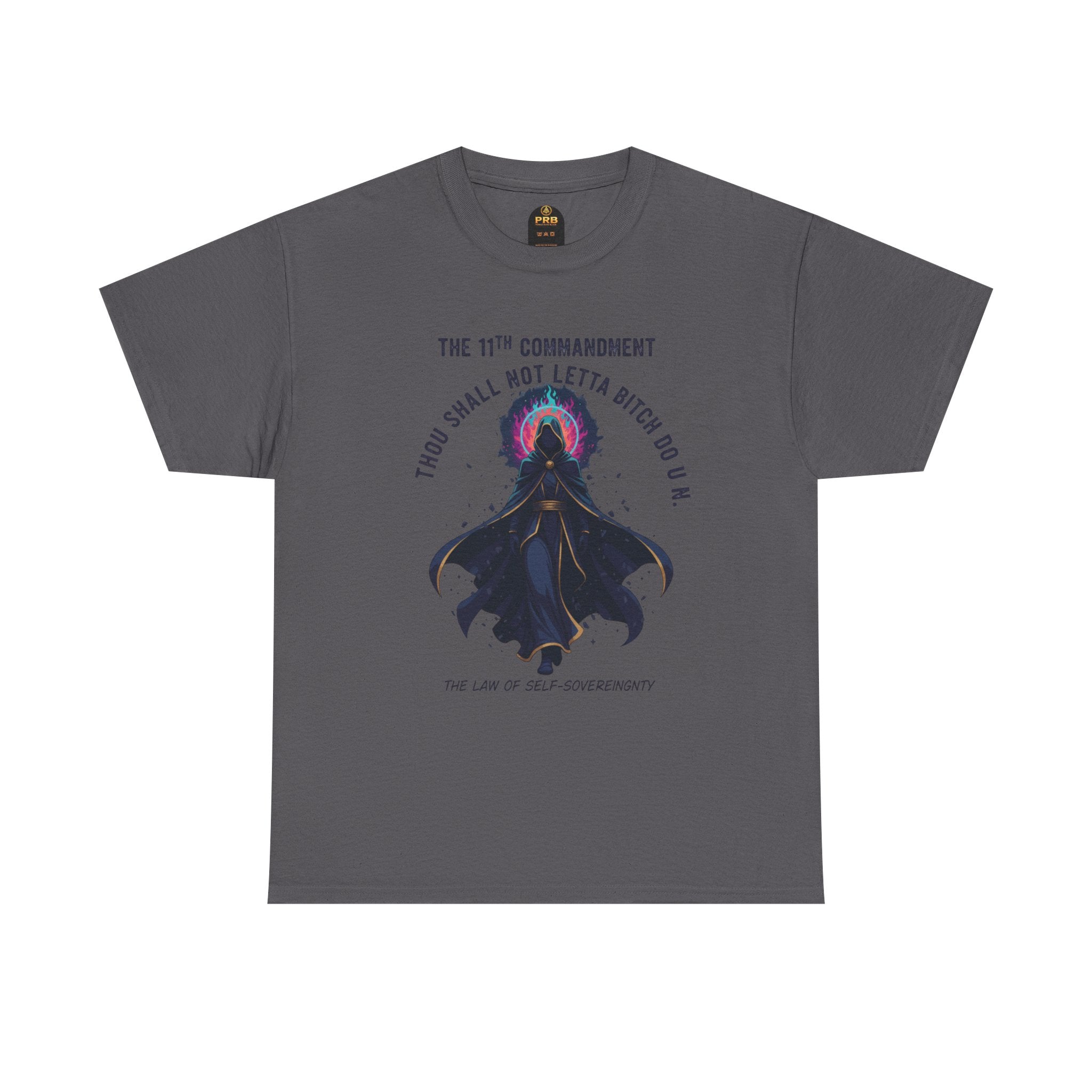 PRB Witchy Raven Graphic Tee — "Thou Shall Not Letta Bitch Do U N" by Power Runs Black