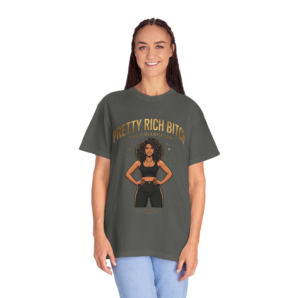 Pretty Rich Bitch The Collection by PRB T-Shirt — Empowered Black Woman Graphic Tee by Power Runs Black