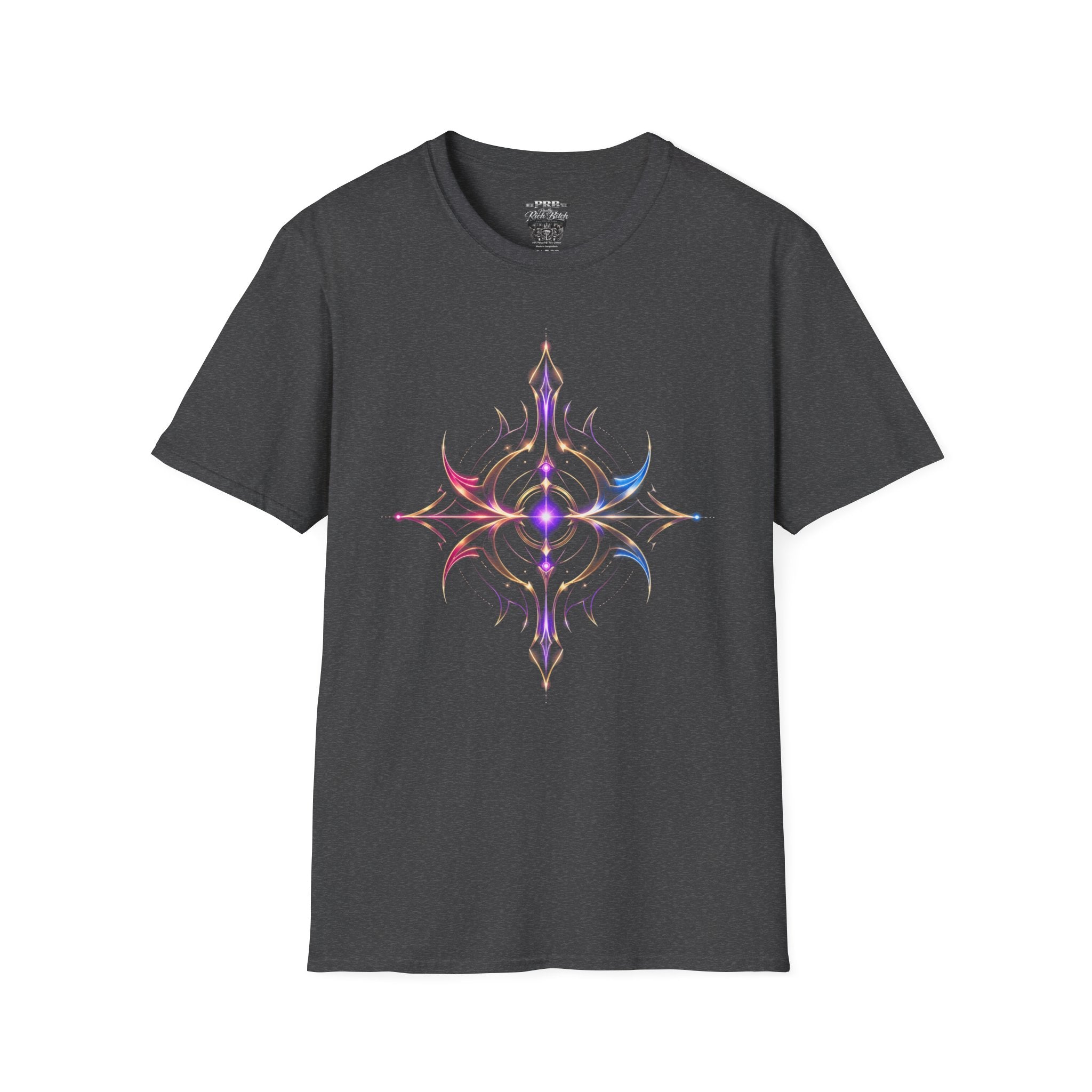 Power Runs Black PRB Pretty Rich Bitch The Collection Mystic Mandala Tee — Subtle Pastel Spiritual Graphic T-Shirt by Power Runs Black