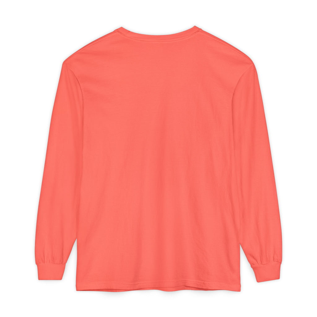 PRB Neon City Skyline Long Sleeve Shirt | Urban Nightscape Illustration by Power Runs Black