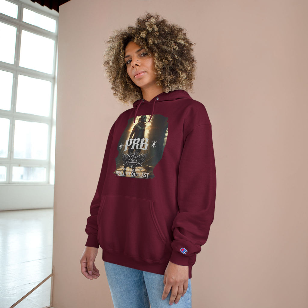 PRB Champion Hoodie — Vintage Tour Graphic Pullover by Power Runs Black