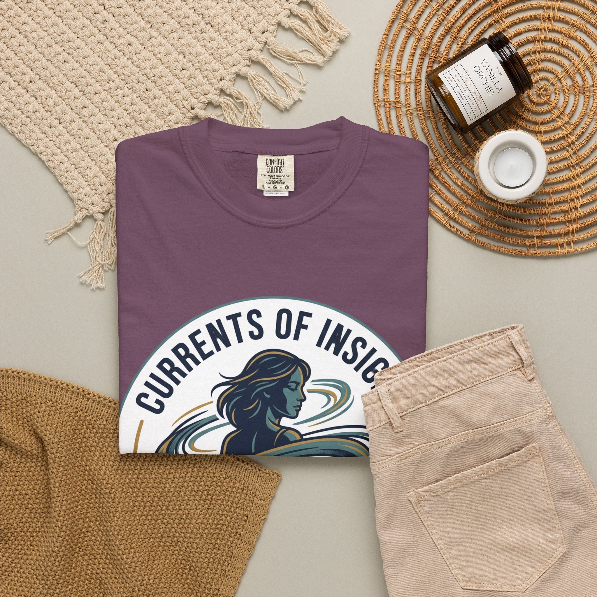 Power Runs Black Currents of Insight T-Shirt — 'Astra: Every thought leaves a trail' Graphic Tee by Power Runs Black