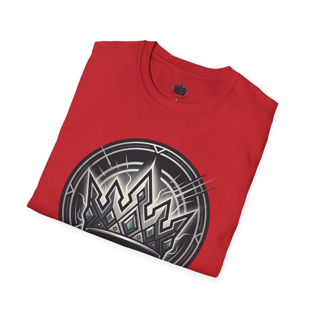 Power Runs Black PRB Crown Variant Graphic T-Shirt — The Crown Variant Emblem by Printify