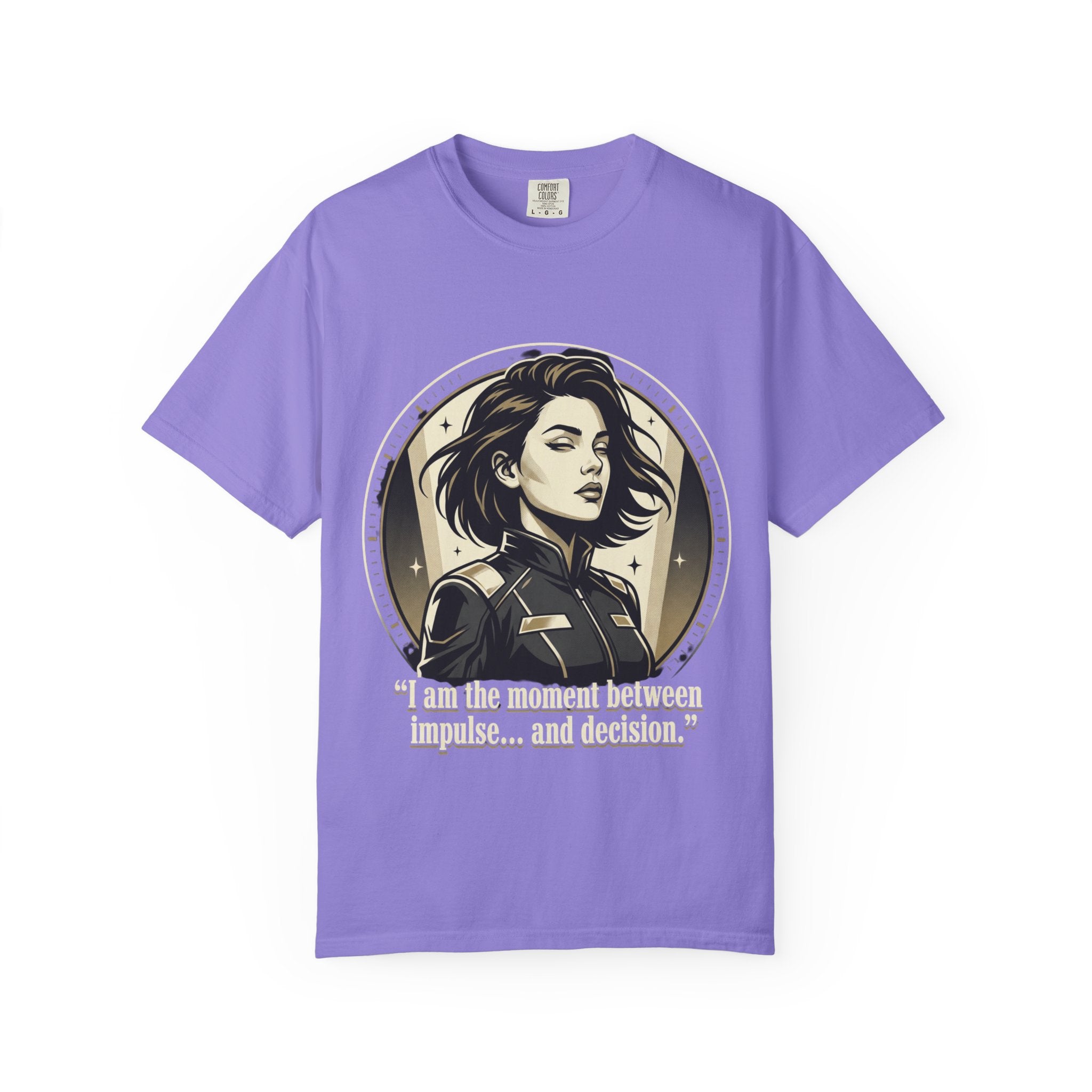 Power Runs Black Retro Space Captain Portrait T-Shirt — 'Fearless Commander' Graphic Tee by Power Runs Black