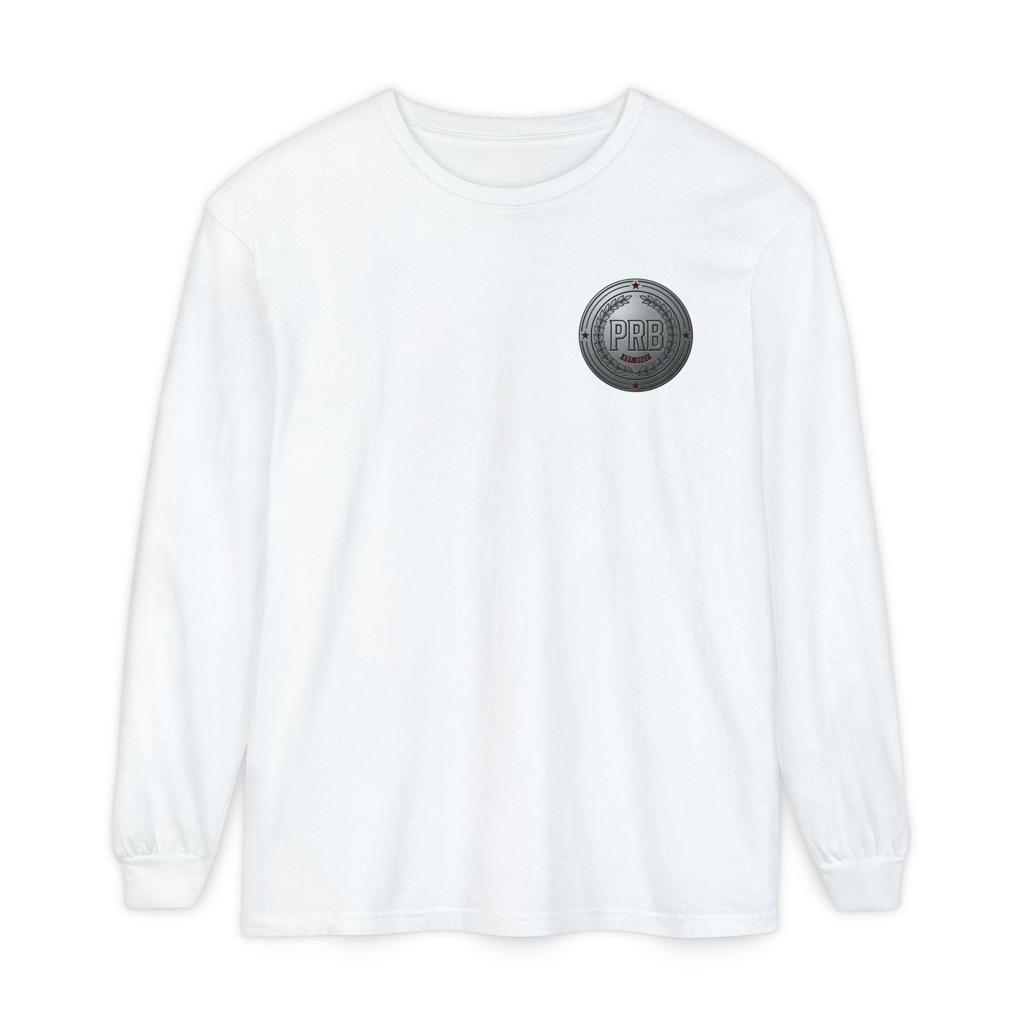 PRB The Starbound Seven graphic long sleeve shirt | cosmic superhero poster by Power Runs Black