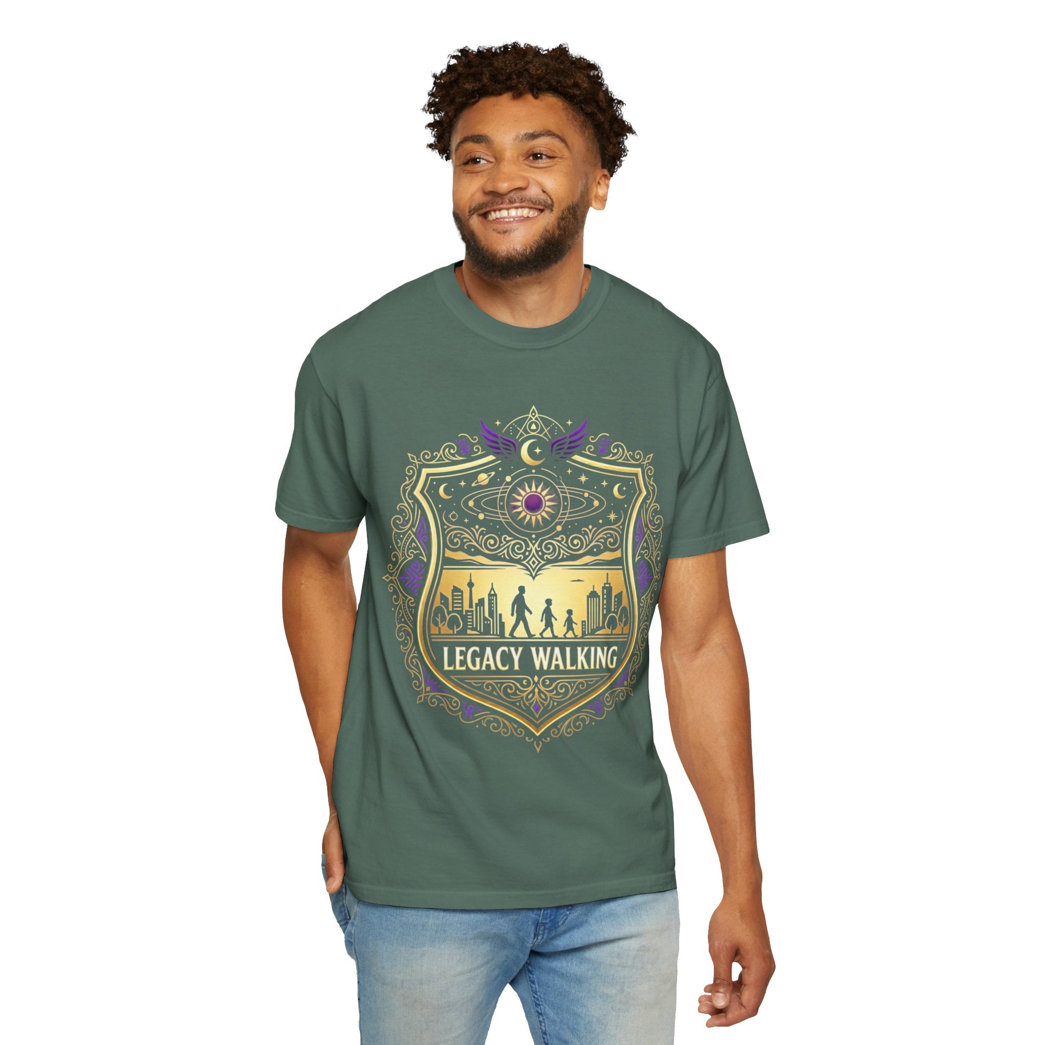 PRB Sci-Fi Adventure Graphic Tee | Futuristic Forest Print Unisex T-Shirt by Printify