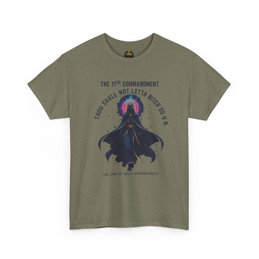 PRB Witchy Raven Graphic Tee — "Thou Shall Not Letta Bitch Do U N" by Power Runs Black