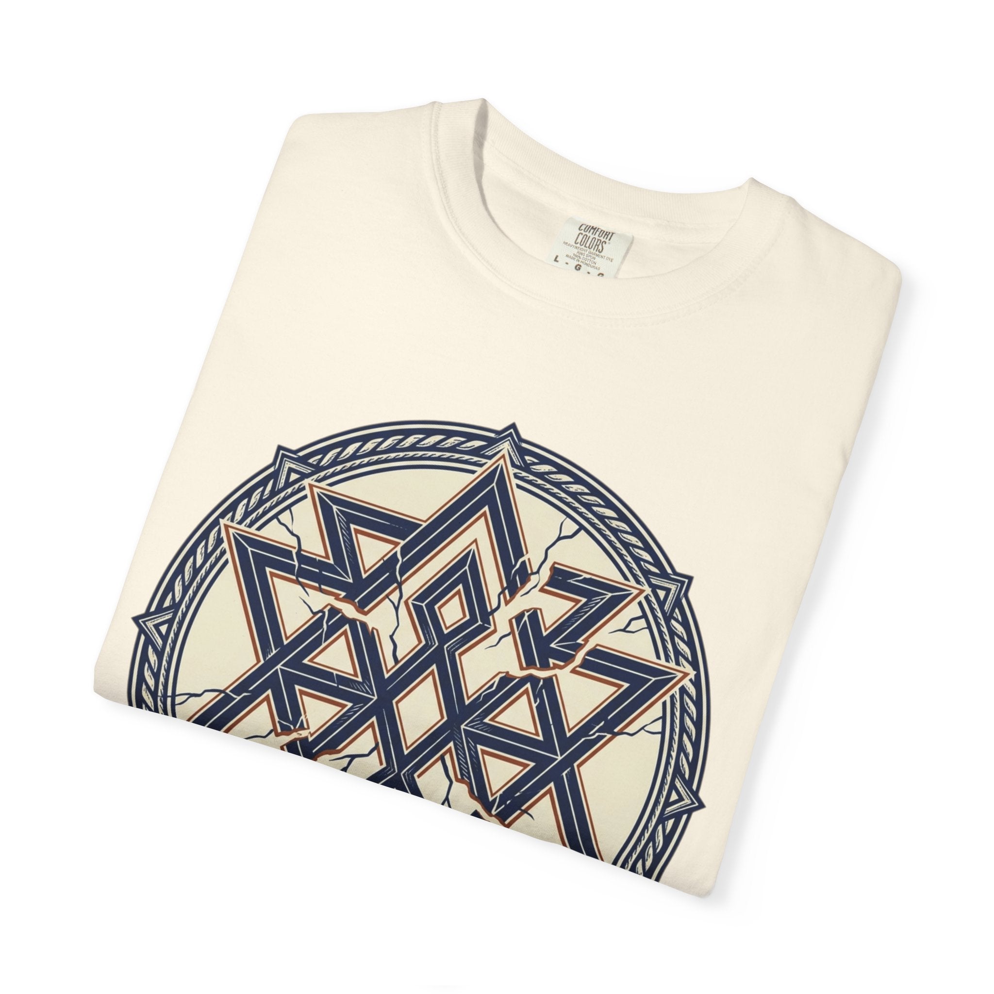 Power Runs Black PRB Geometric Star Mandala T-Shirt — "Control Fractures the Flow" Graphic Tee by Power Runs Black