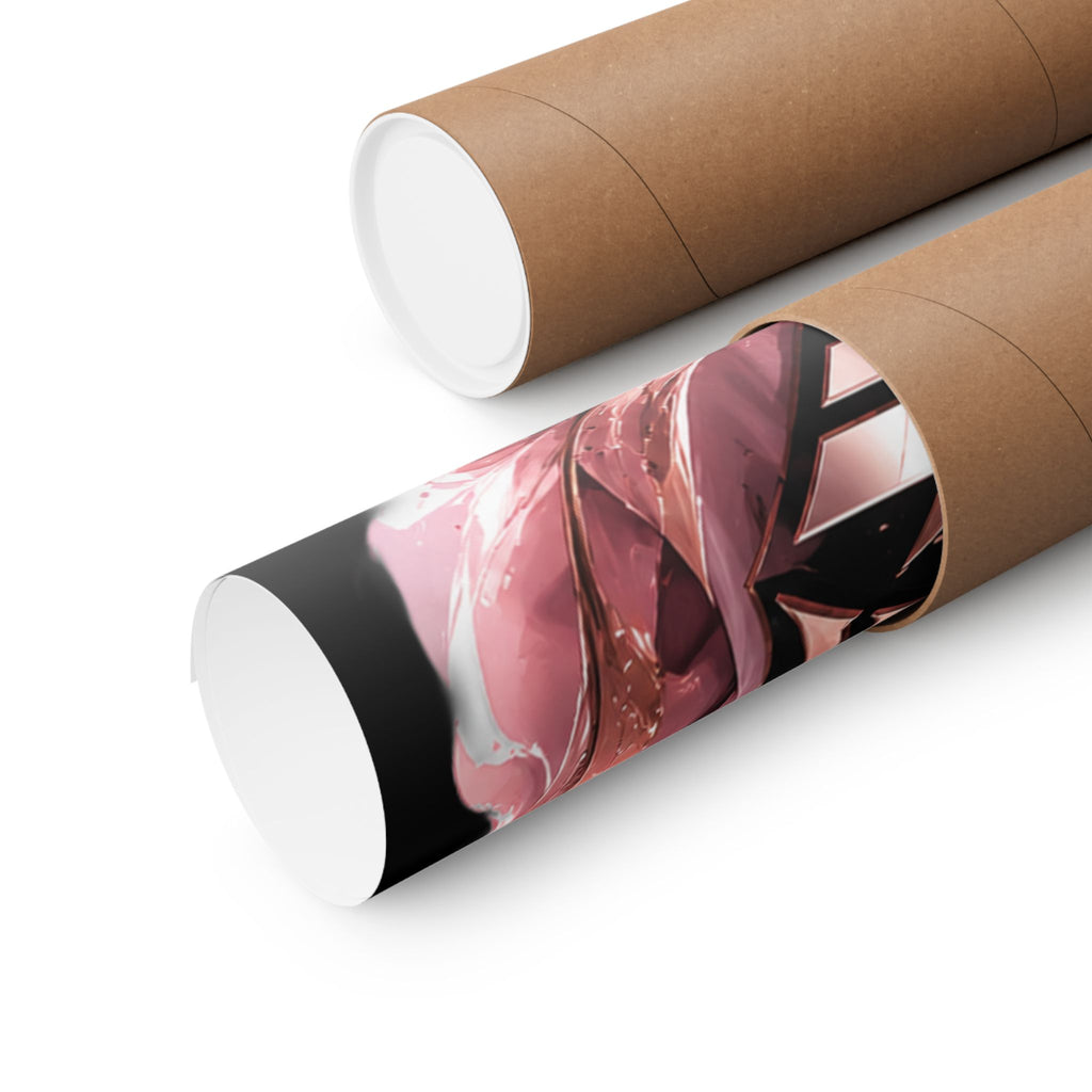 Power Runs Black Matte Poster — "Power Runs Black" Afrocentric Art Print by Power Runs Black