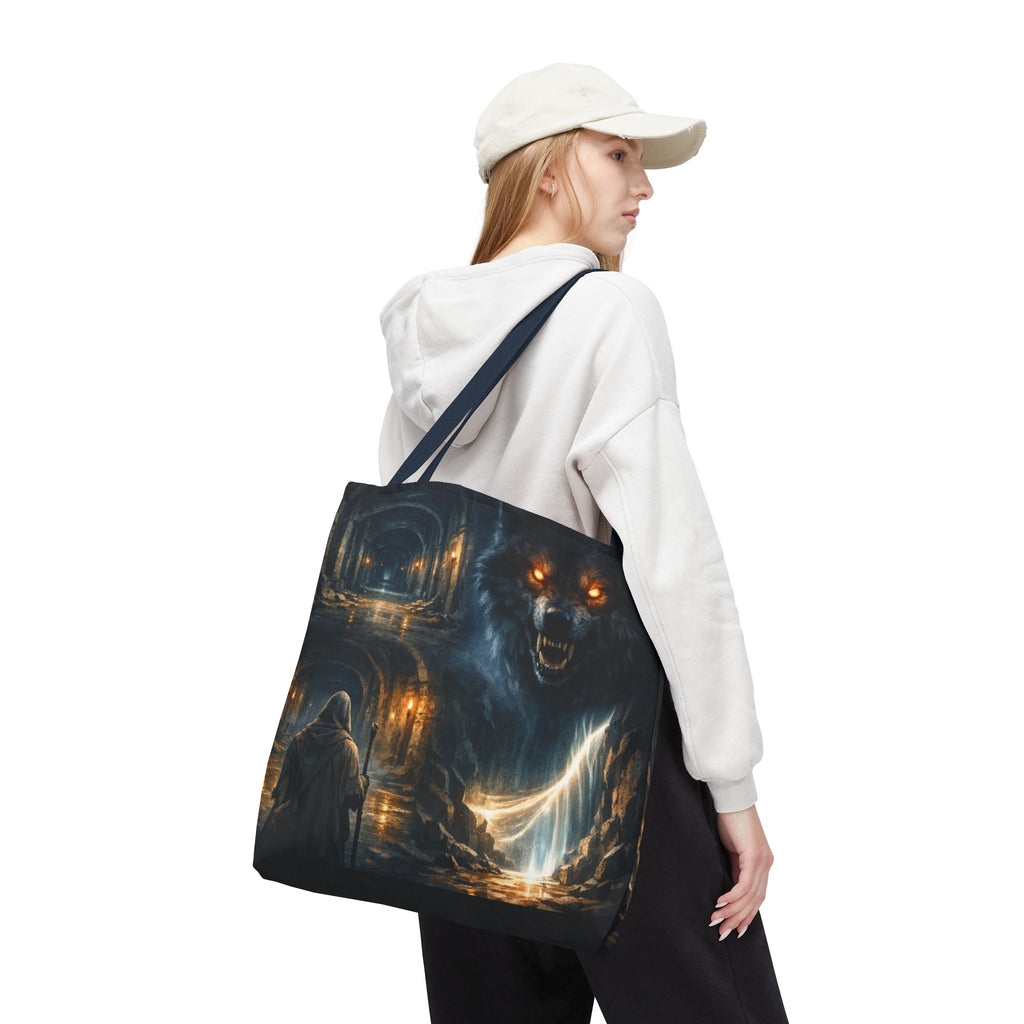 PRB The Echo Hounds Illustration Tote Bag | Gothic Horror Artwork by Printify