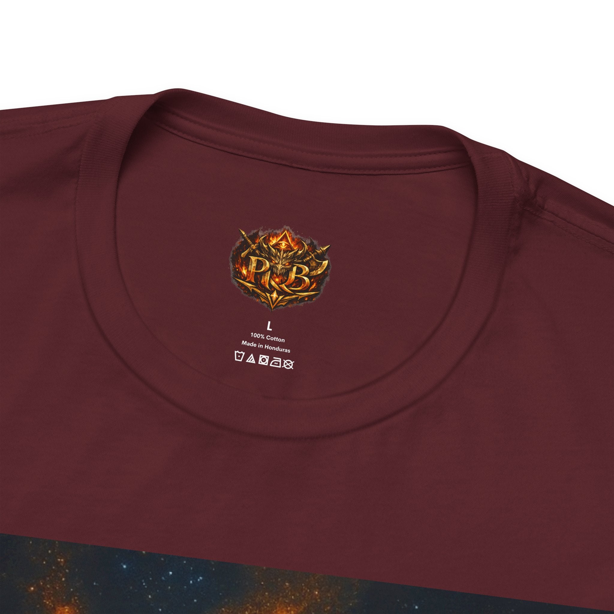 Power Runs Black PRB The Starbound Seven Tee – Retro Cosmic Superhero Poster Shirt by Power Runs Black
