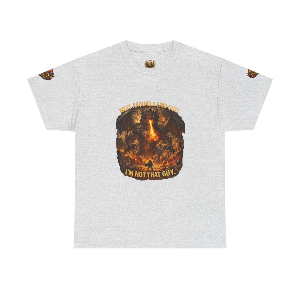 PRB Demonic Warrior Illustration Tee | "I'm Not That Guy" Graphic Shirt by Power Runs Black