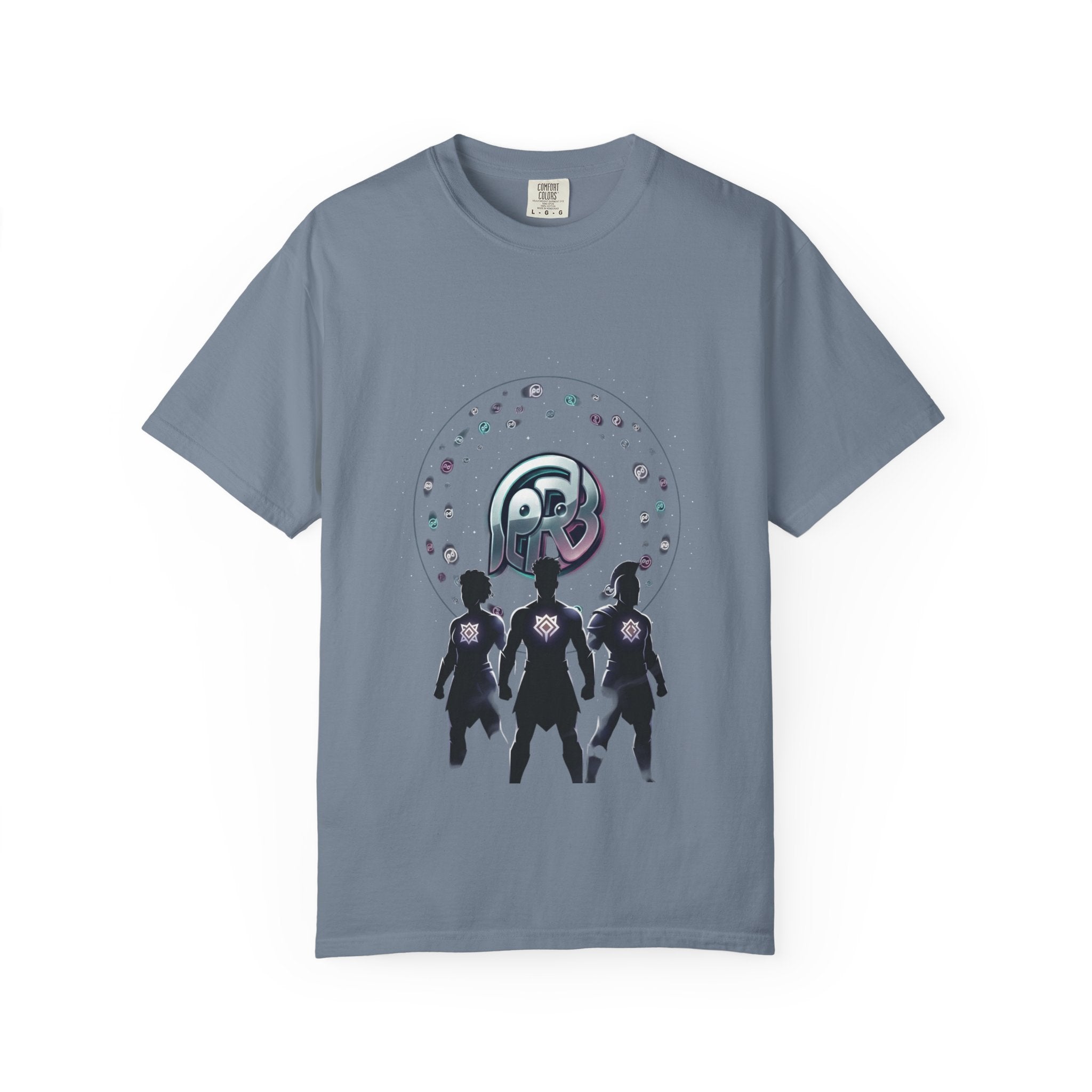 Printify PRB Retro Orb Logo T-Shirt — Vintage Circular Graphic Tee - T-Shirt