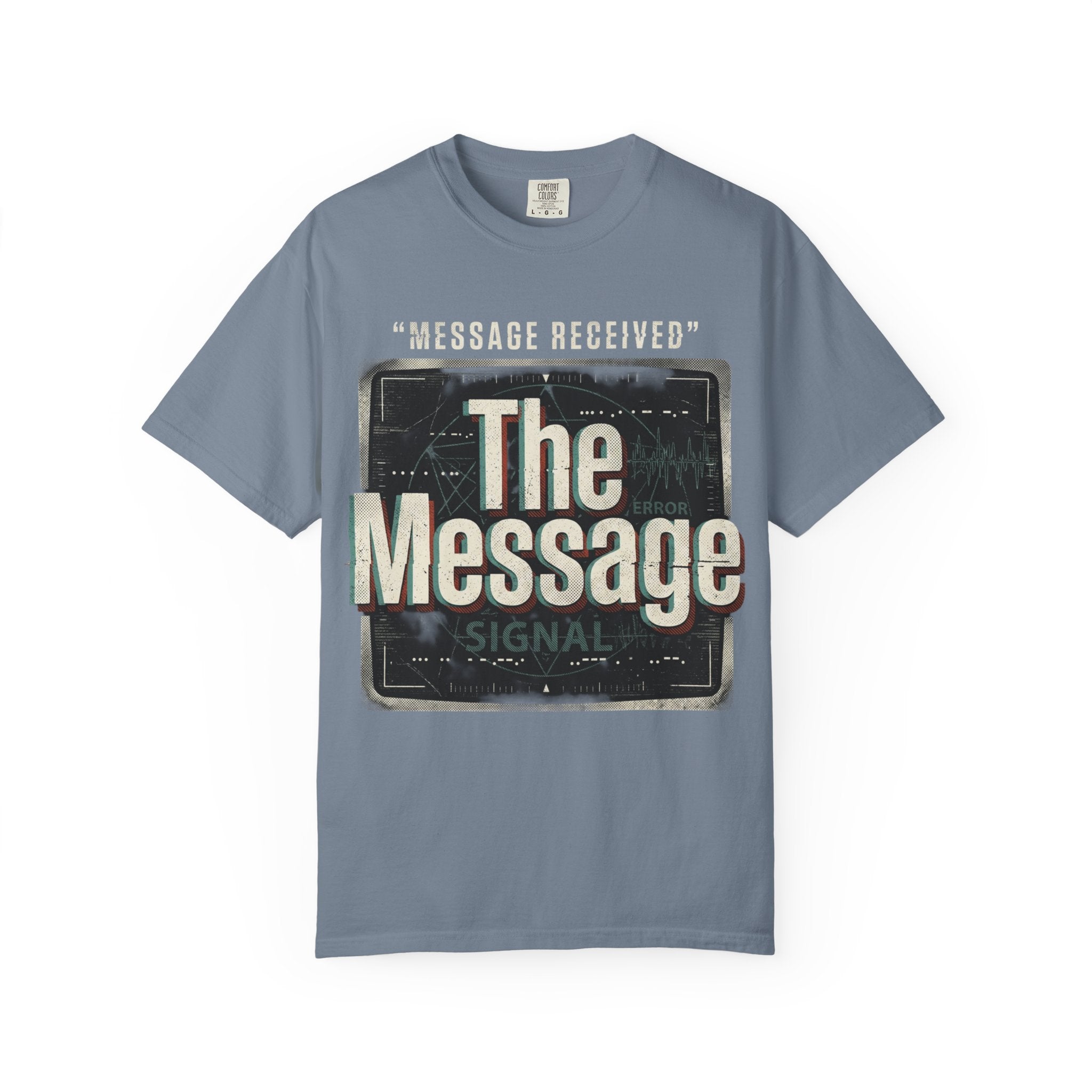Power Runs Black PRB The Message Signal T-Shirt — Retro Graphic Tee with 'Message Received' Design by Power Runs Black