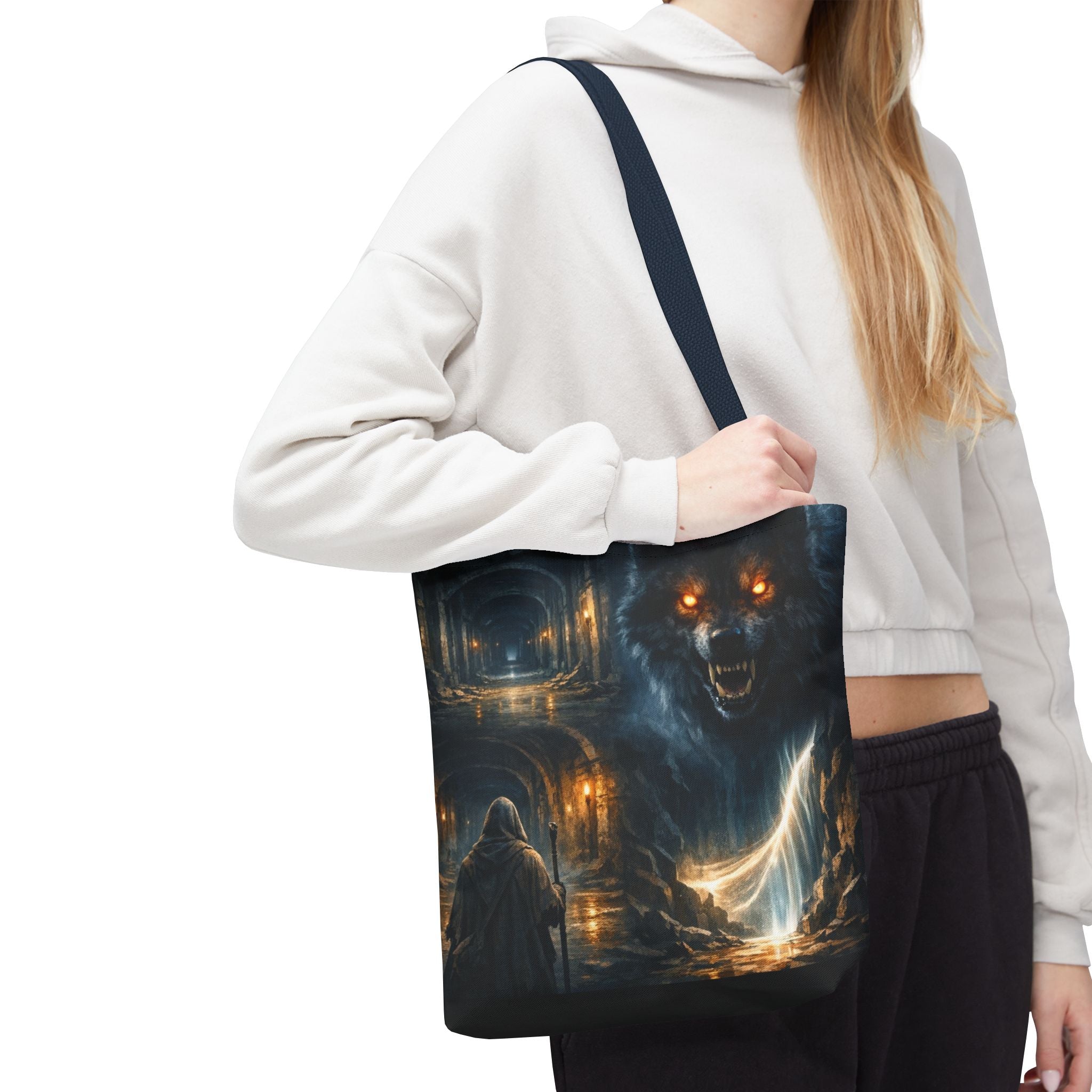 PRB The Echo Hounds Illustration Tote Bag | Gothic Horror Artwork by Printify