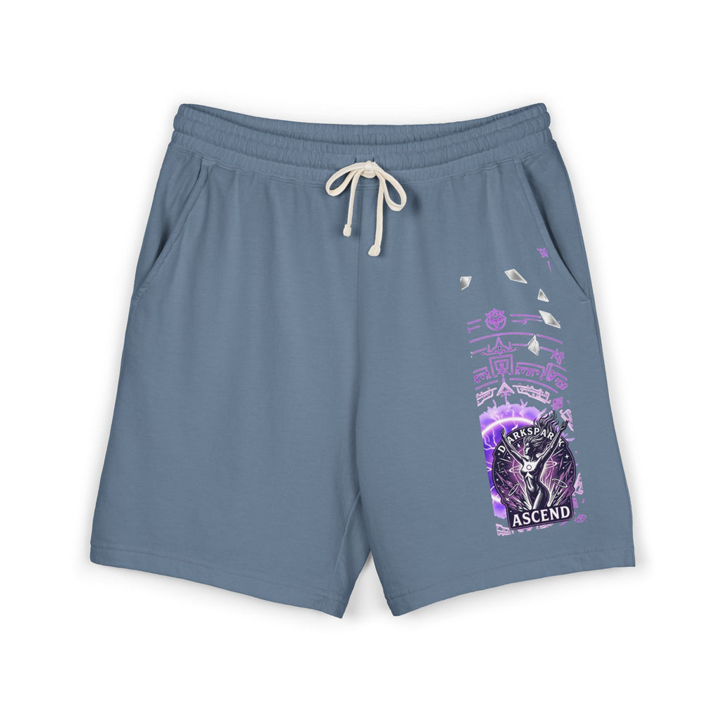 Power Runs Black PRB Ascend Graphic Sweat Shorts — Light Fleece Athletic Lounge Shorts by Power Runs Black