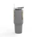 PRB The Glass Between collage travel mug | 40oz insulated tumbler by Printify