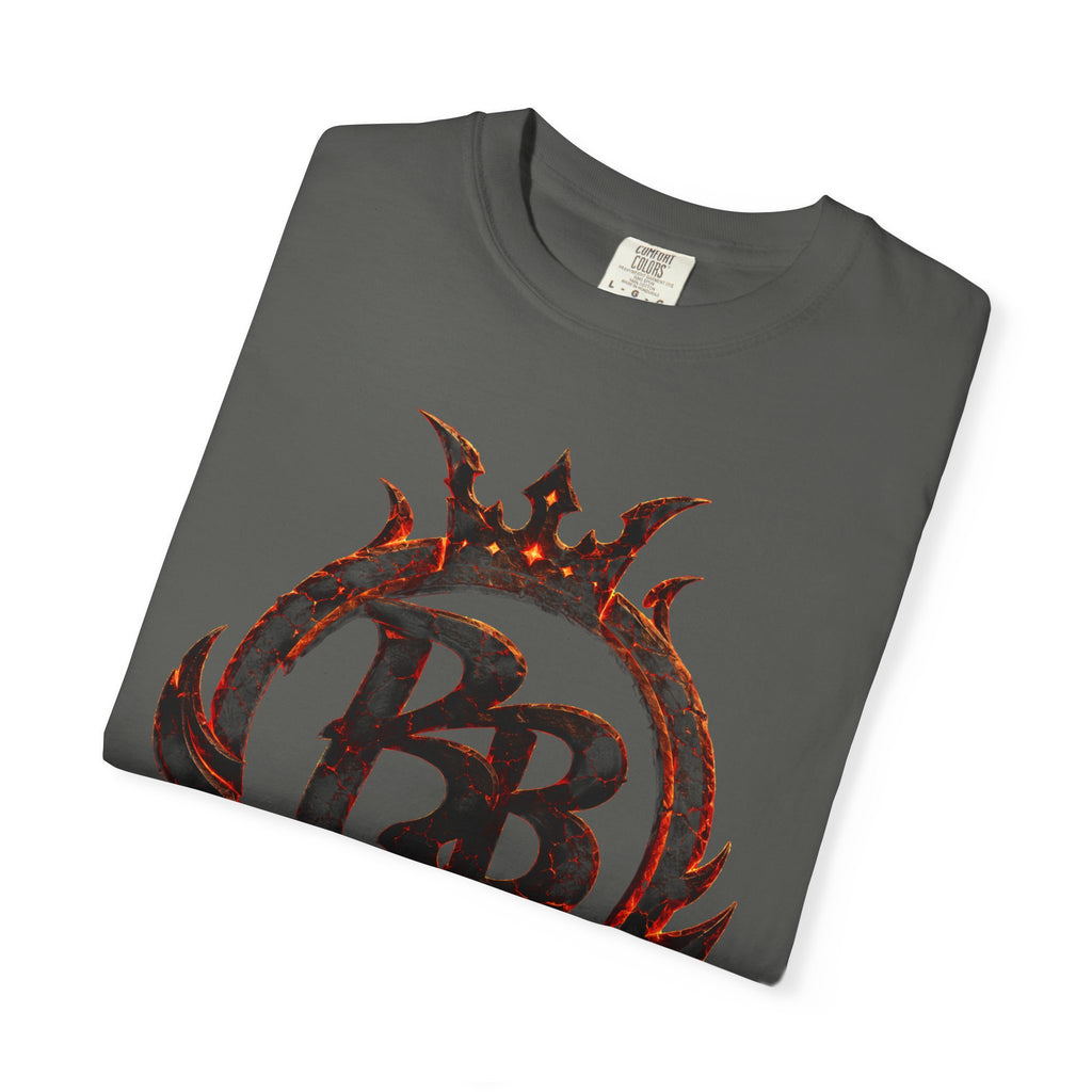 Power Runs Back PRB Flame Logo T-shirt | Fiery Emblem Tee, Grunge Rock Chic by Printify