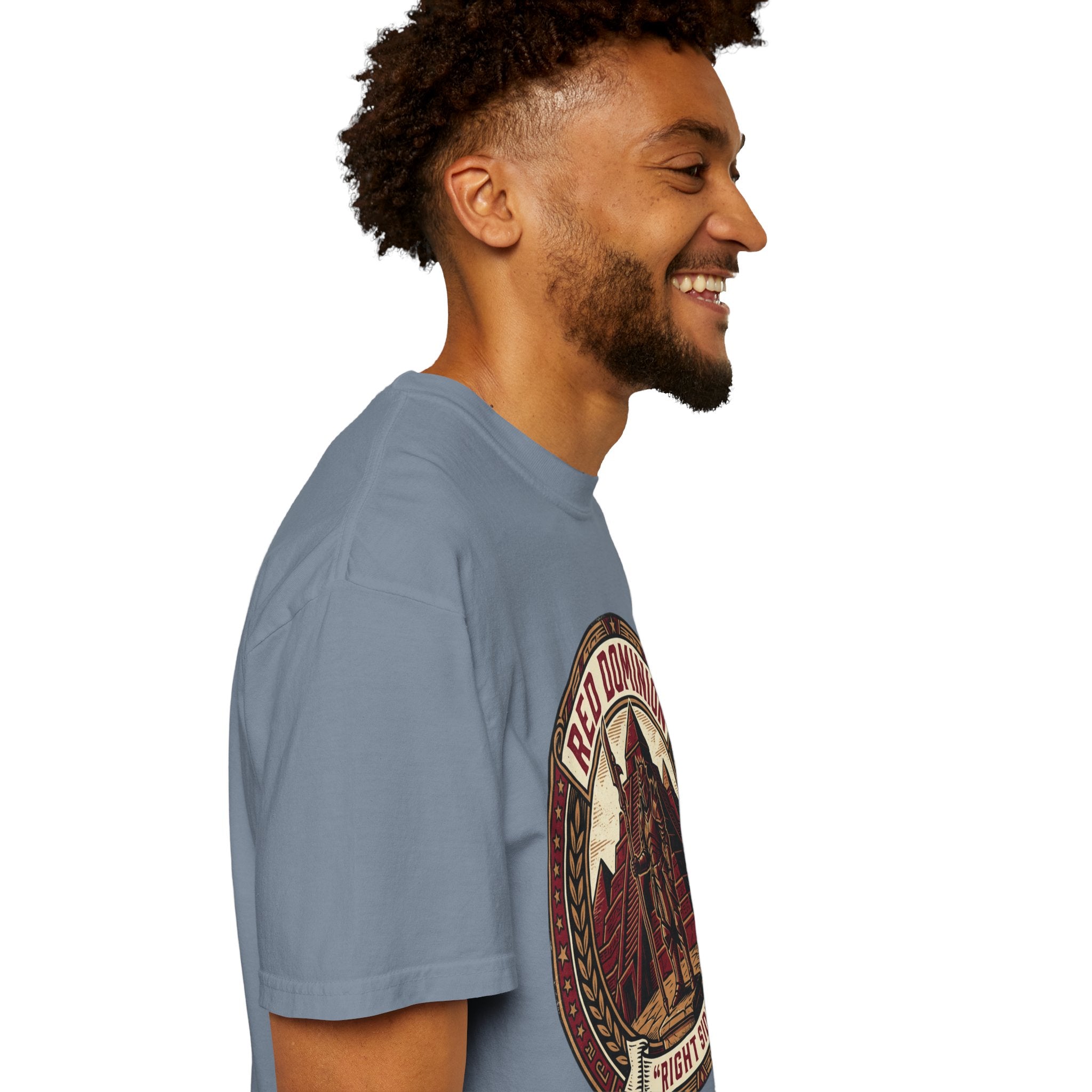 Power Runs Black PRB Red Dominion 'Right Side' Graphic T-Shirt by Power Runs Black