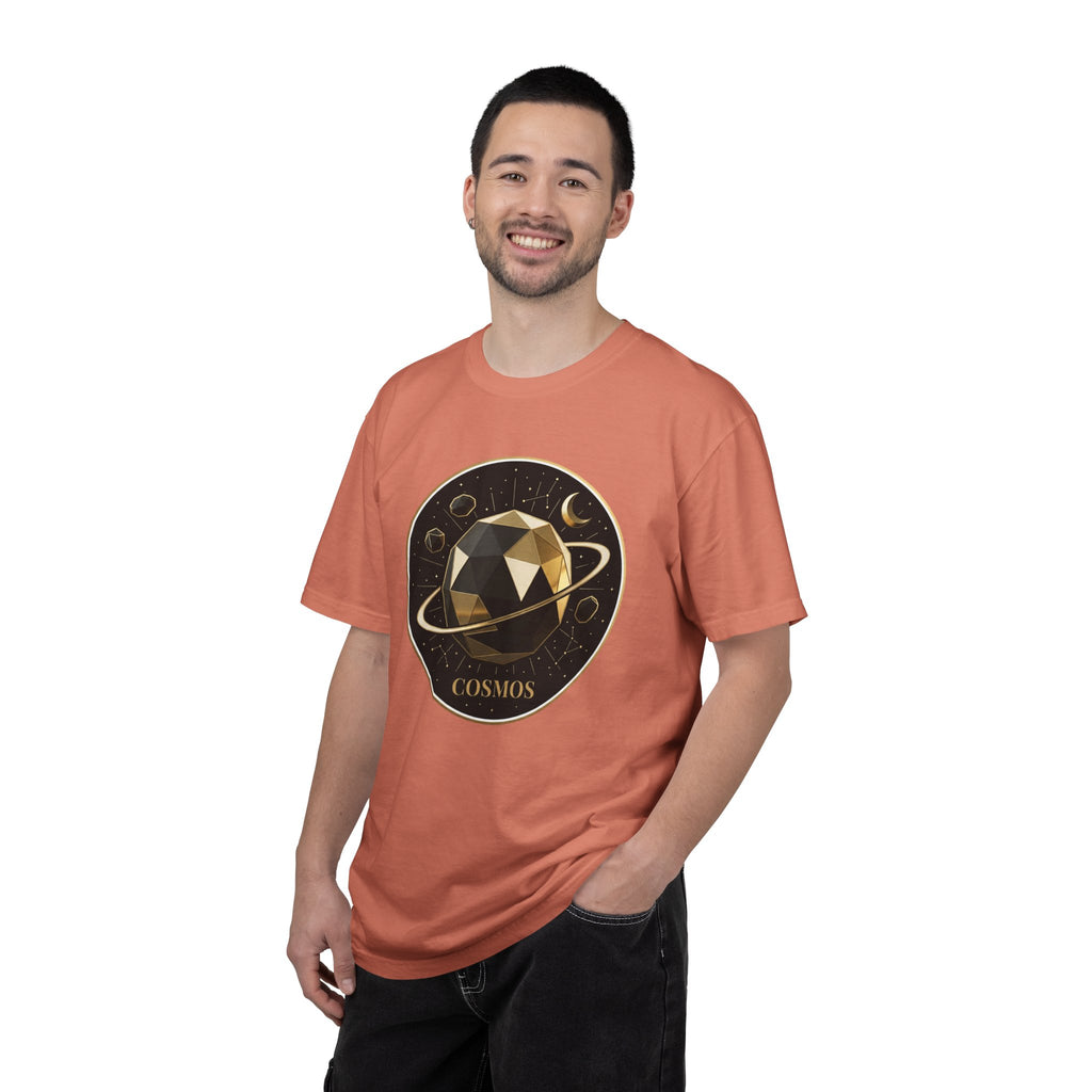 PRB Cosmos Geometric Planet T-Shirt by Power Runs Black