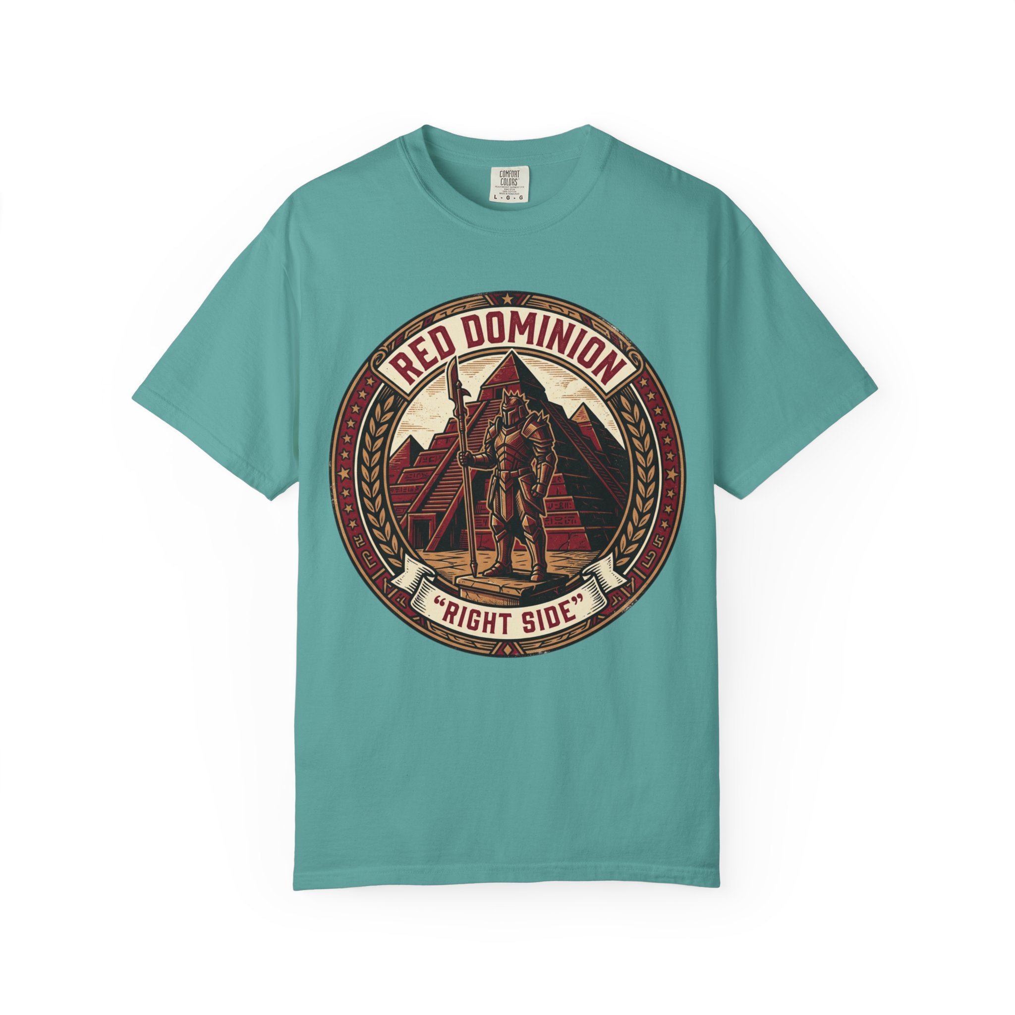 Power Runs Black PRB Red Dominion 'Right Side' Graphic T-Shirt by Power Runs Black