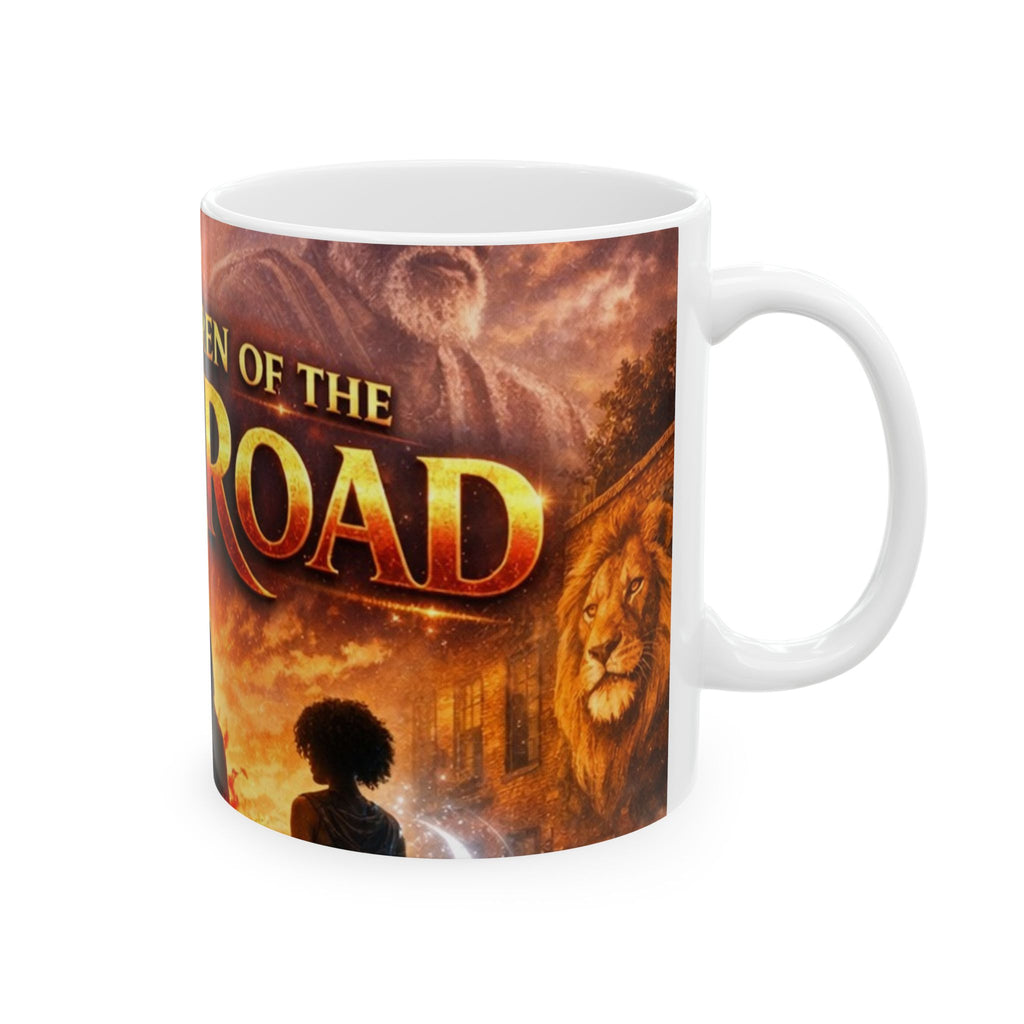 PRB Dawn Road Ceramic Mug – "The Children of the Dawn Road" Fantasy Coffee Mug by Power Runs Black
