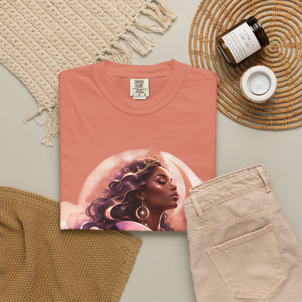 Power Runs Black graphic tee | Black woman portrait, Afro empowerment shirt by Power Runs Black