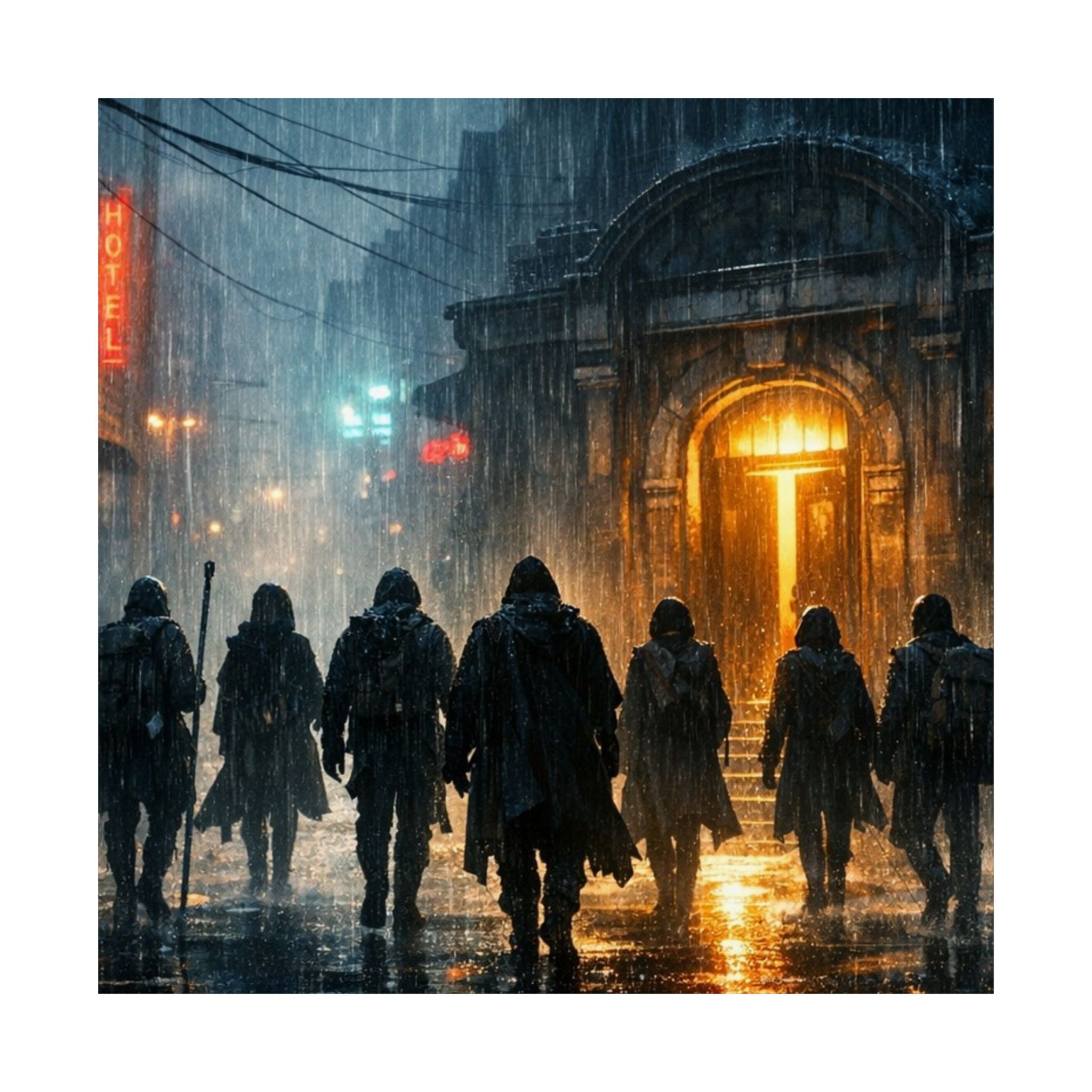Power Runs Black PRB The Starbound Seven Matte Vertical Posters by Printify