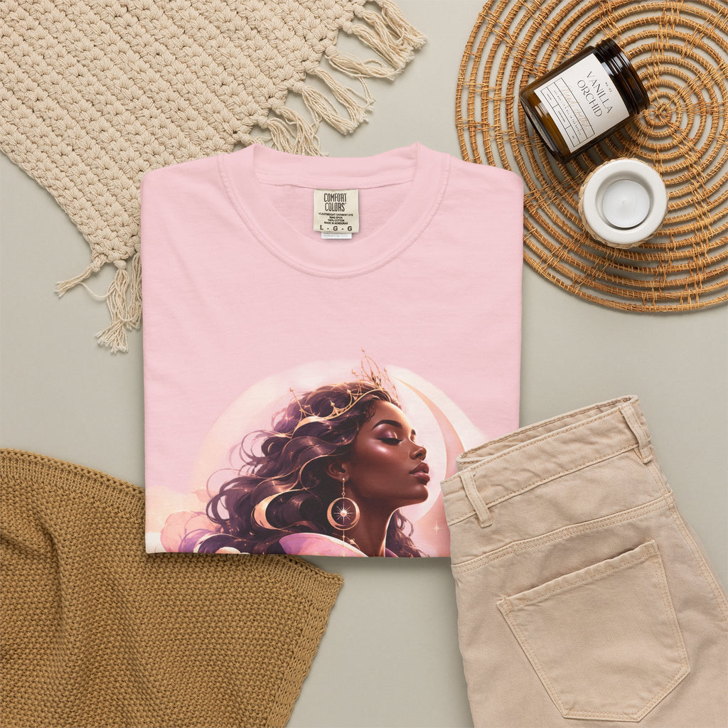 Power Runs Black graphic tee | Black woman portrait, Afro empowerment shirt by Power Runs Black