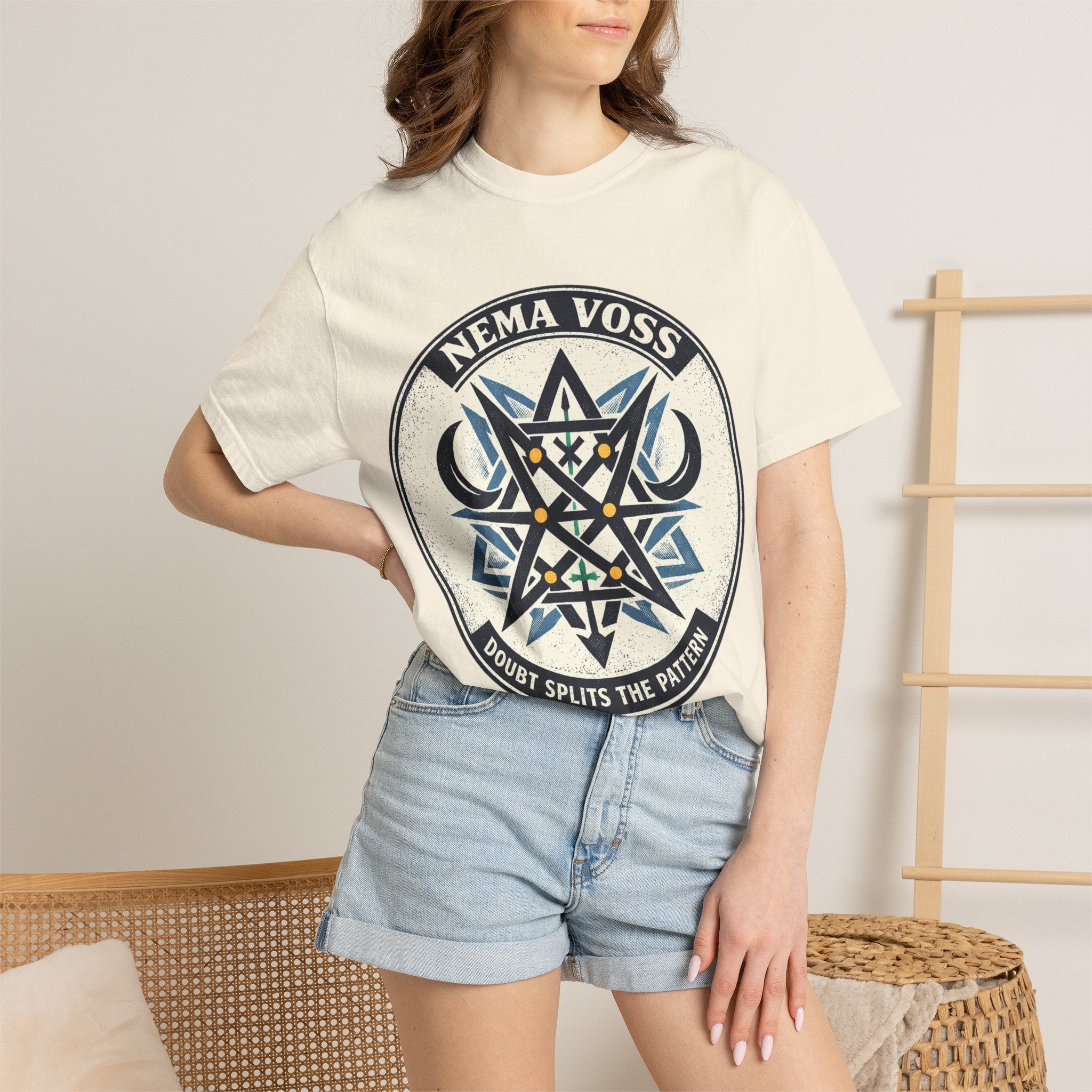 Power Runs Black PRB Nema Voss 'Doubt Splits the Pattern' Graphic T-Shirt by Power Runs Black