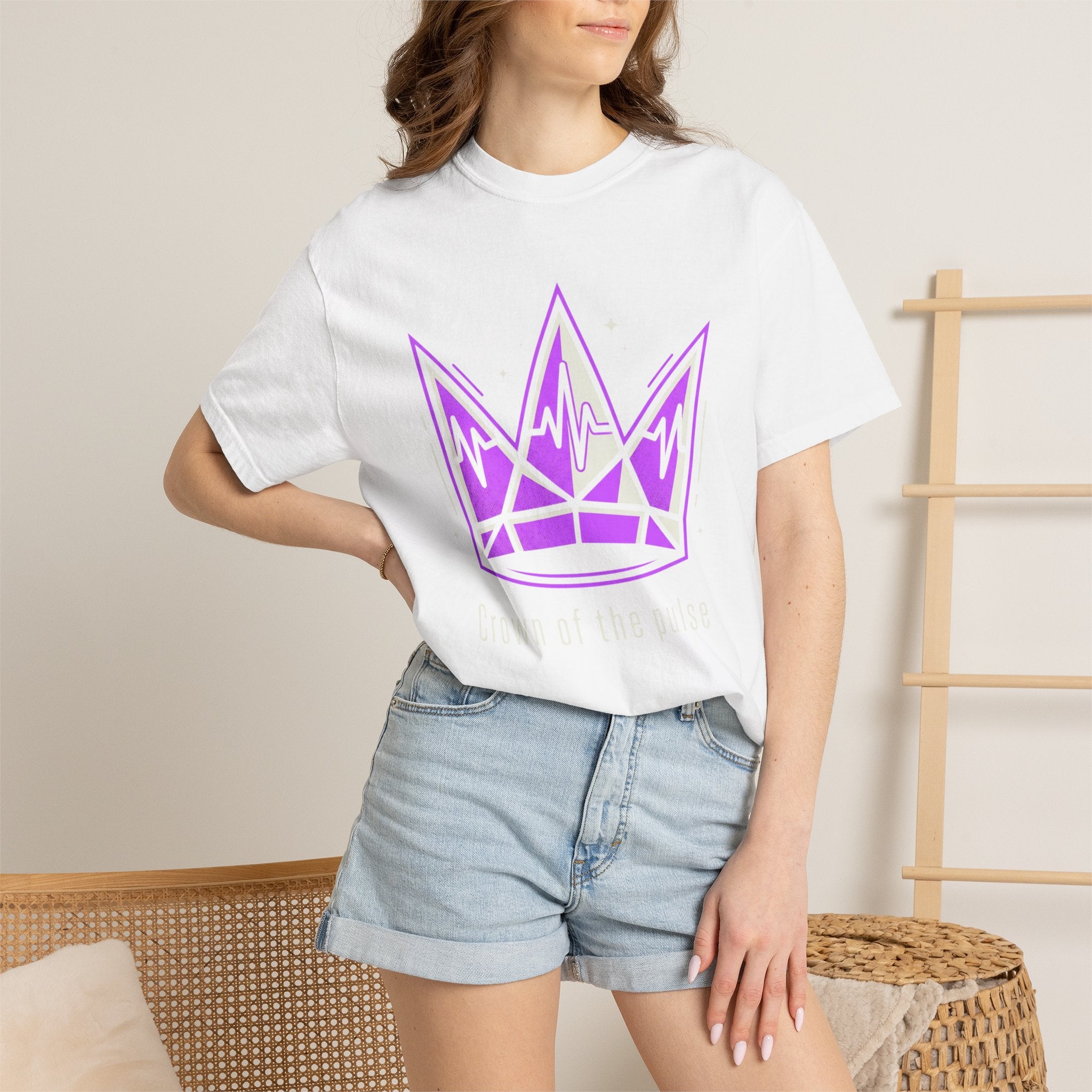 Power Runs Black PRB Crown Graphic T-Shirt — Purple Royal Crown Streetwear Tee by Power Runs Black