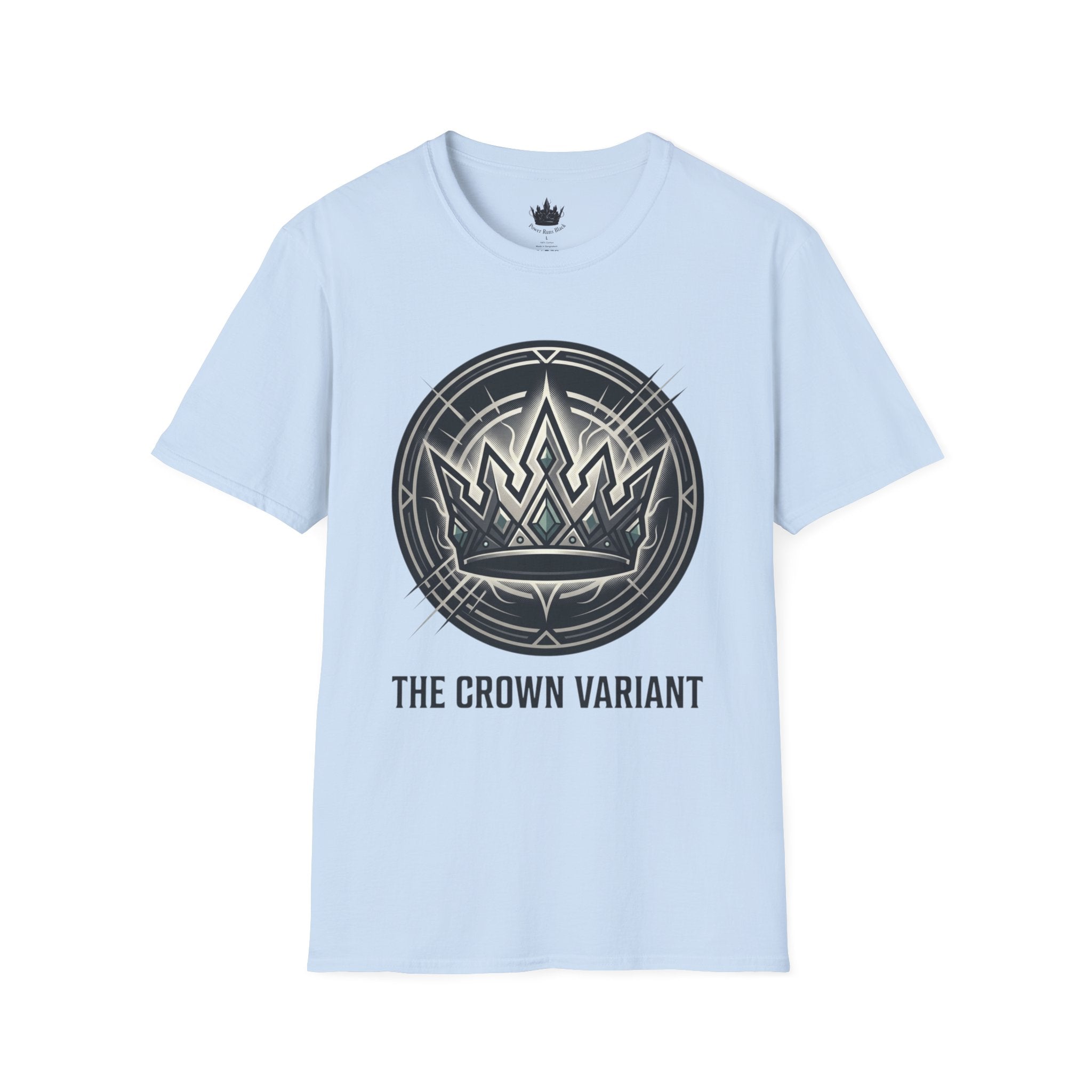 Power Runs Black PRB Crown Variant Graphic T-Shirt — The Crown Variant Emblem by Power Runs Black