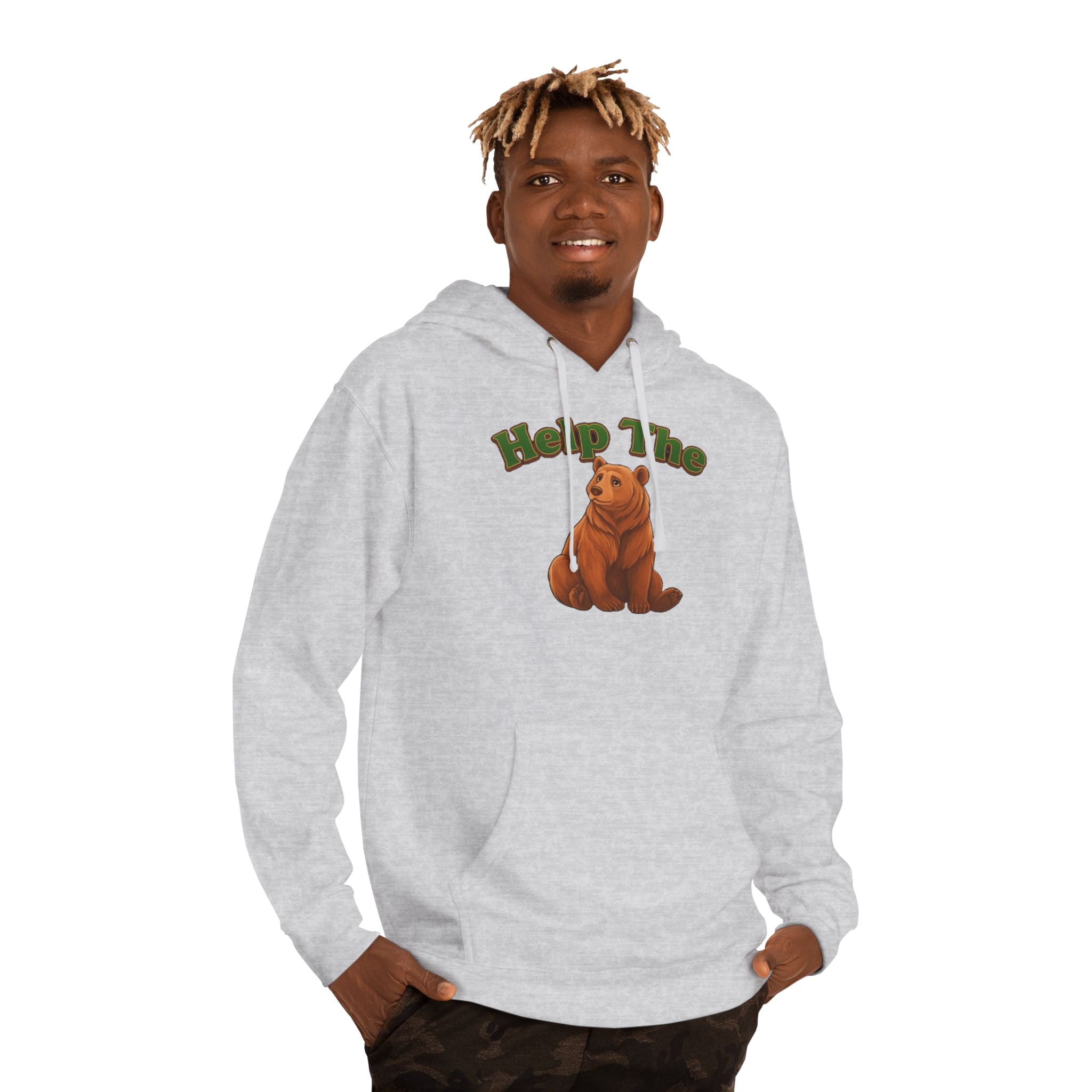 PRB "Don't Help Me Help The Bear" Graphic Hoodie by Power Runs Black