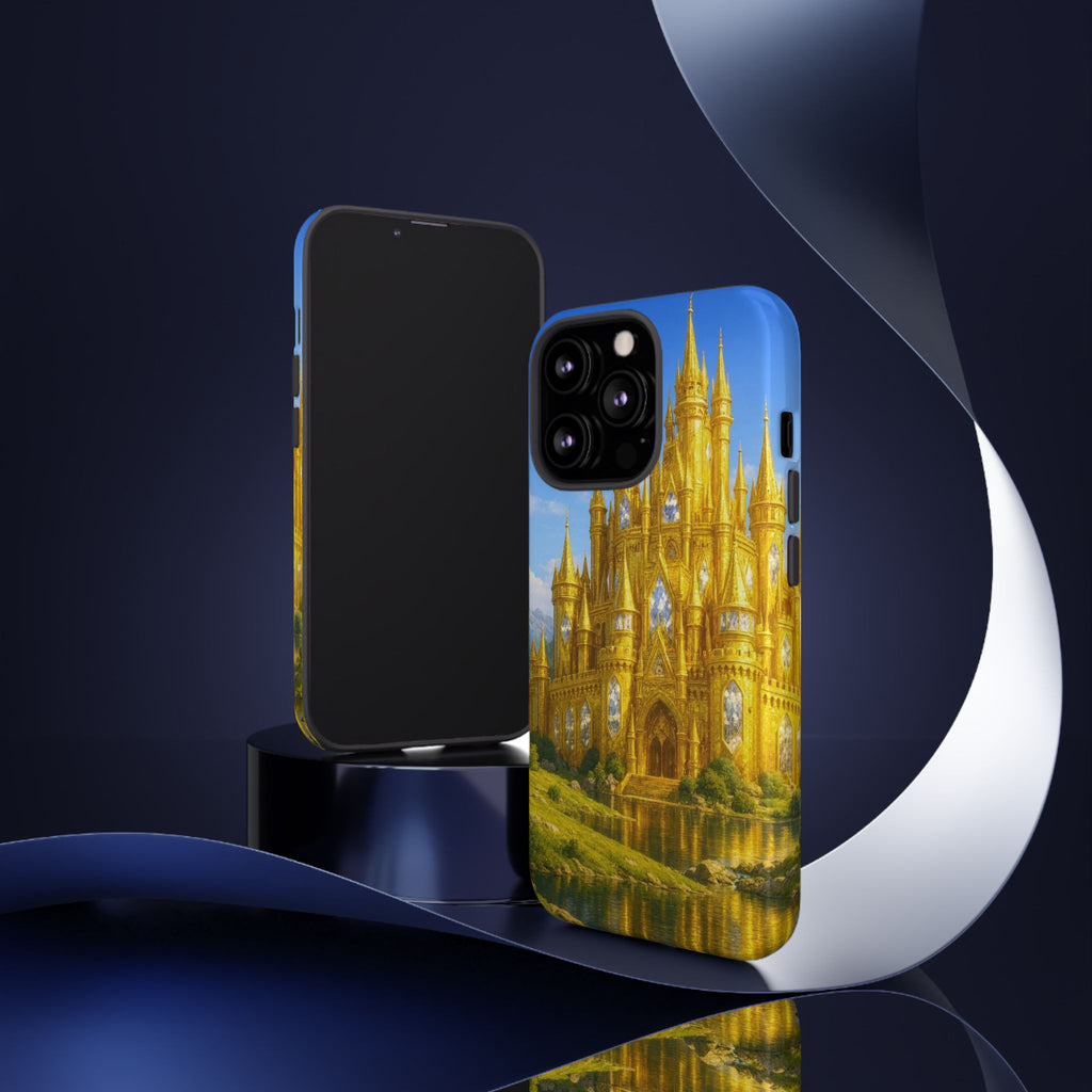 PRB Golden Castle iPhone Case | Fantasy Palace Phone Case by Power Runs Black