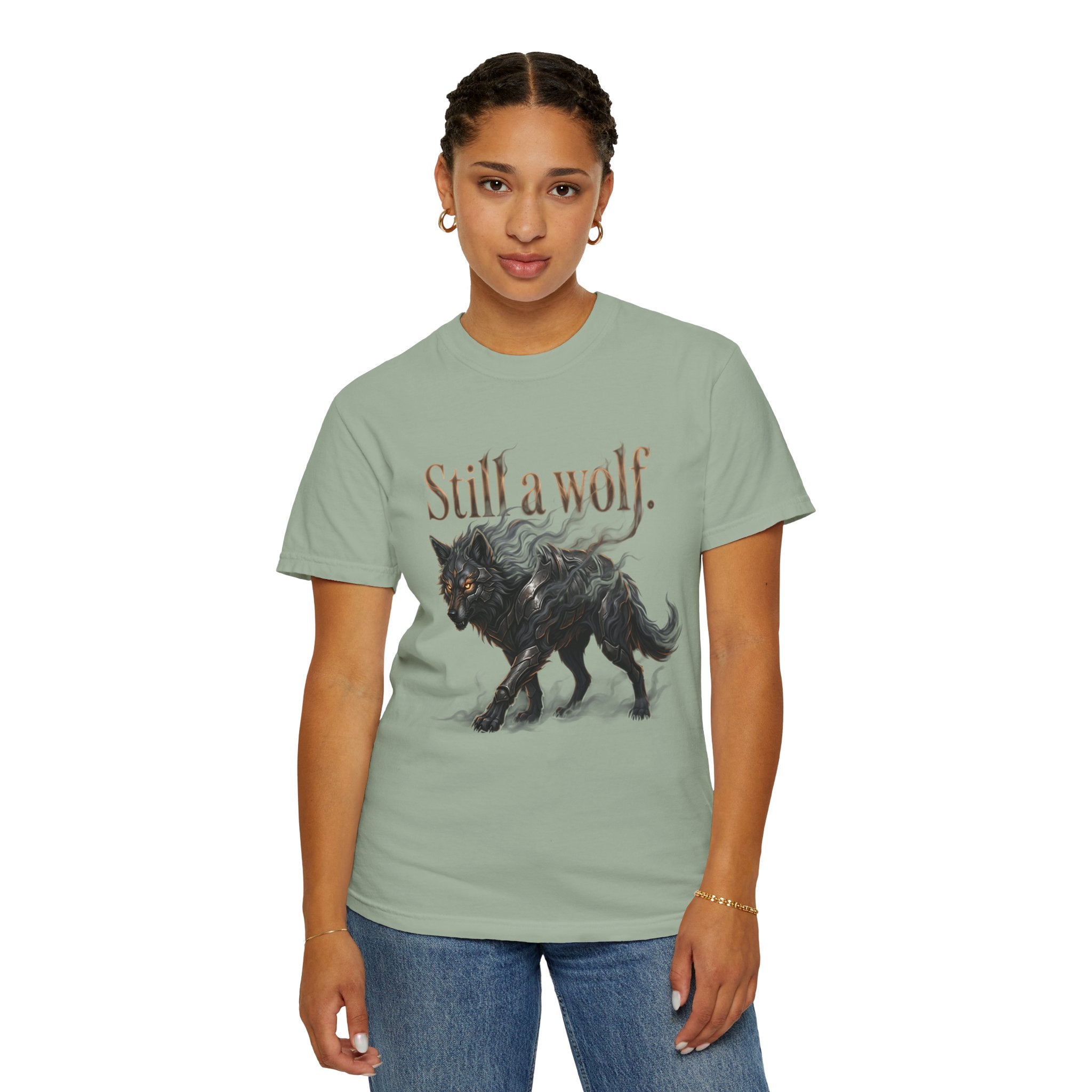 PRB Still a Wolf T-Shirt — Dark Wolf Graphic Tee by Printify