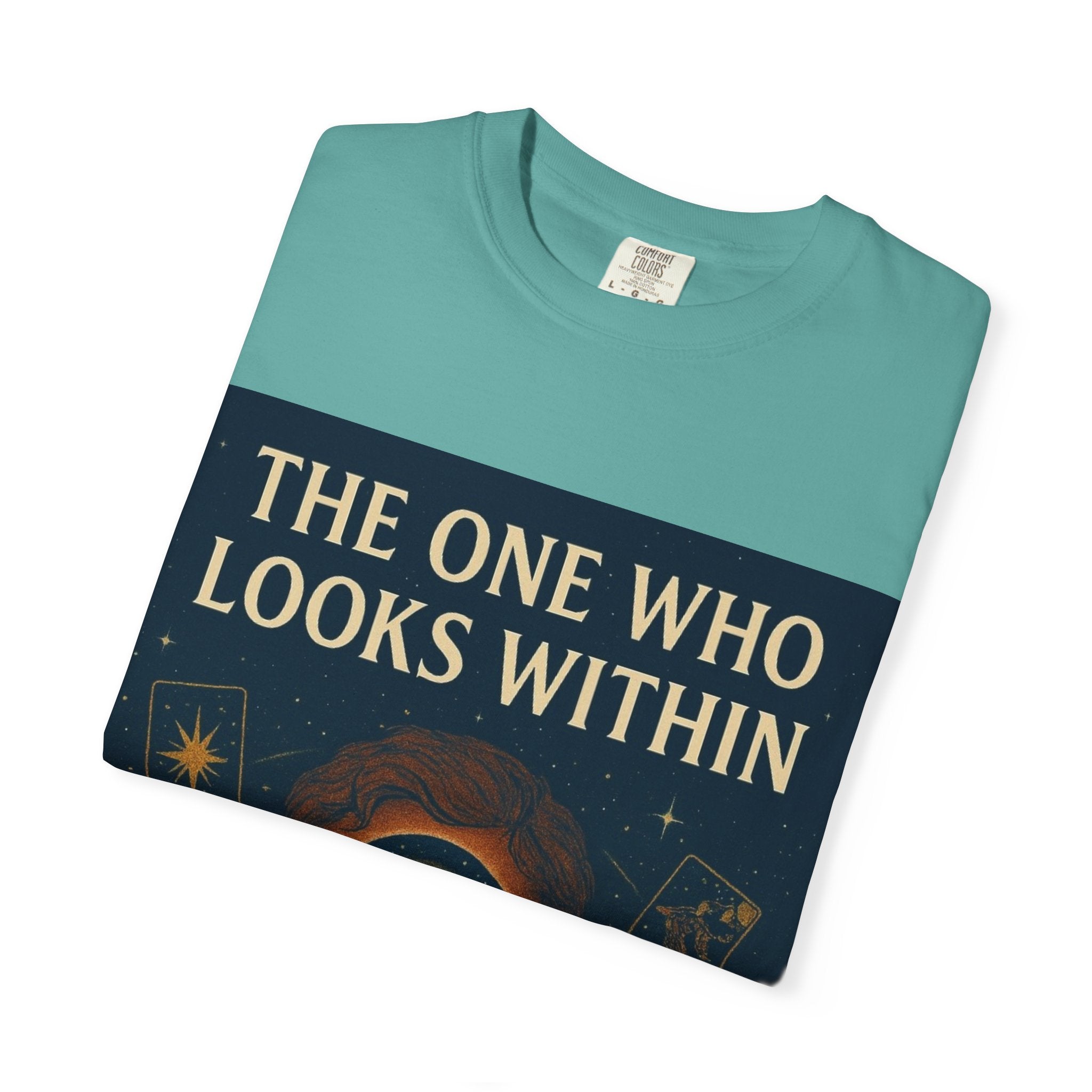 PRB Tarot Eye T-Shirt — "The One Who Looks Within" Mystical Graphic Tee by Power Runs Black