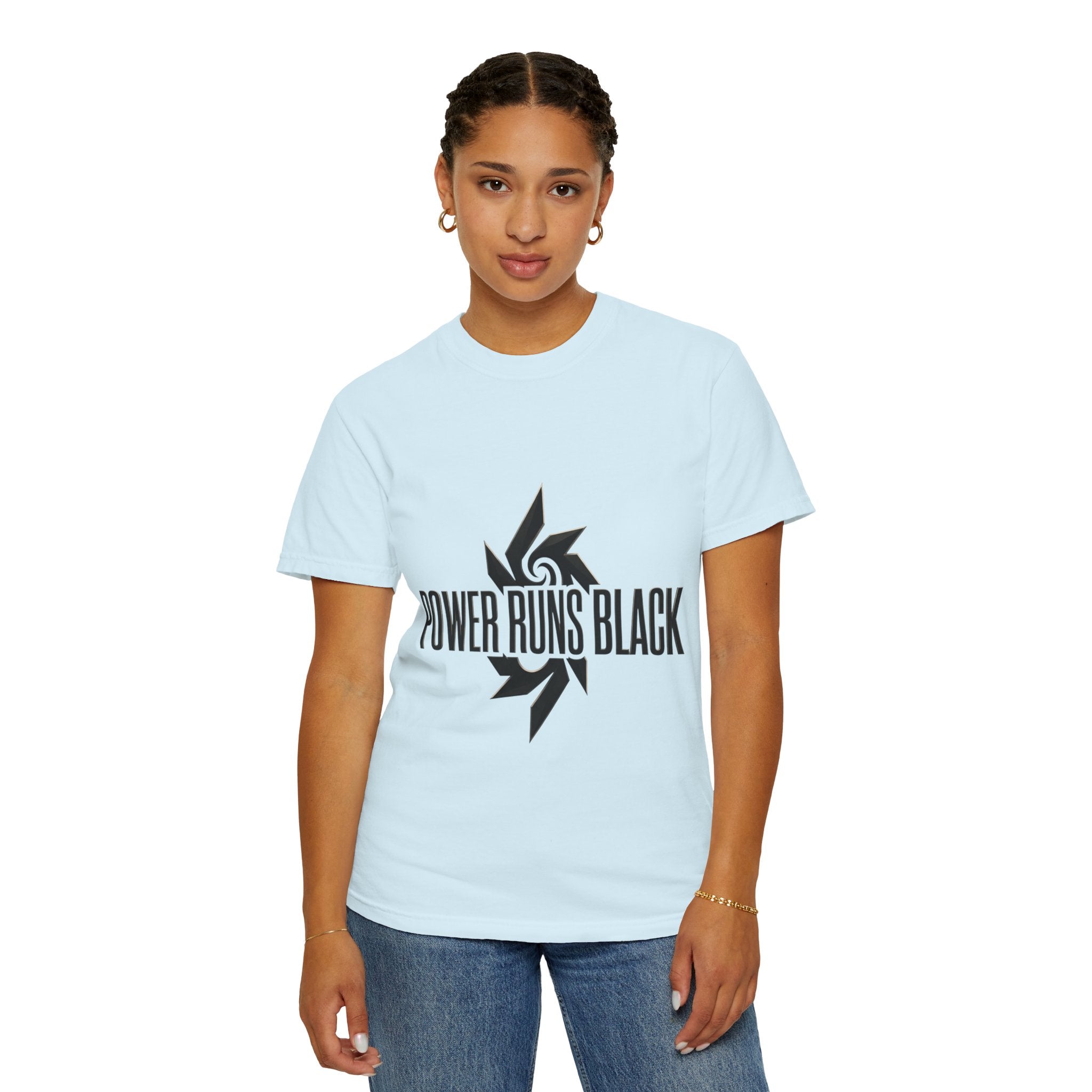Power Runs Black PRB "Wear The Code" Mystic Shield T-Shirt — Geometric Sigil Graphic Tee by Printify