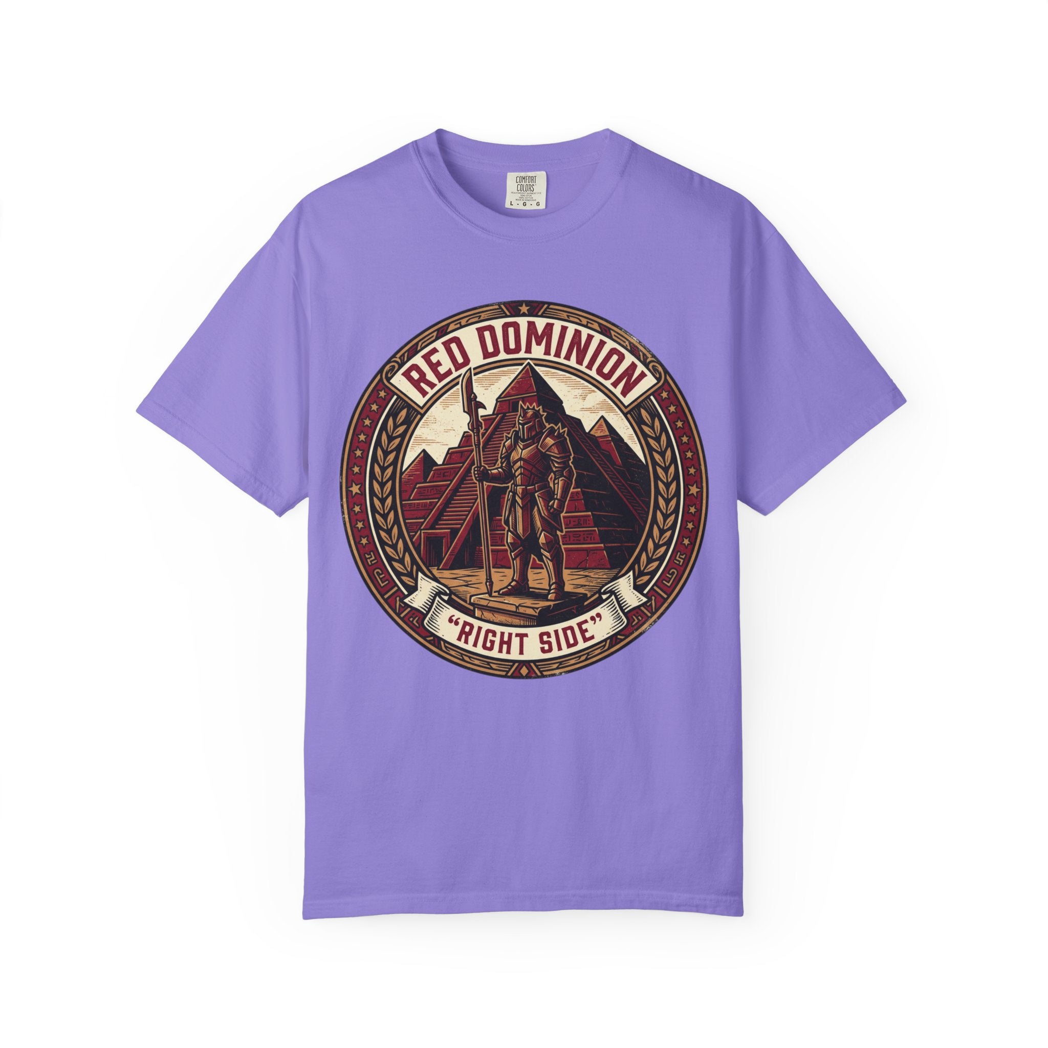 Power Runs Black PRB Red Dominion 'Right Side' Graphic T-Shirt by Power Runs Black