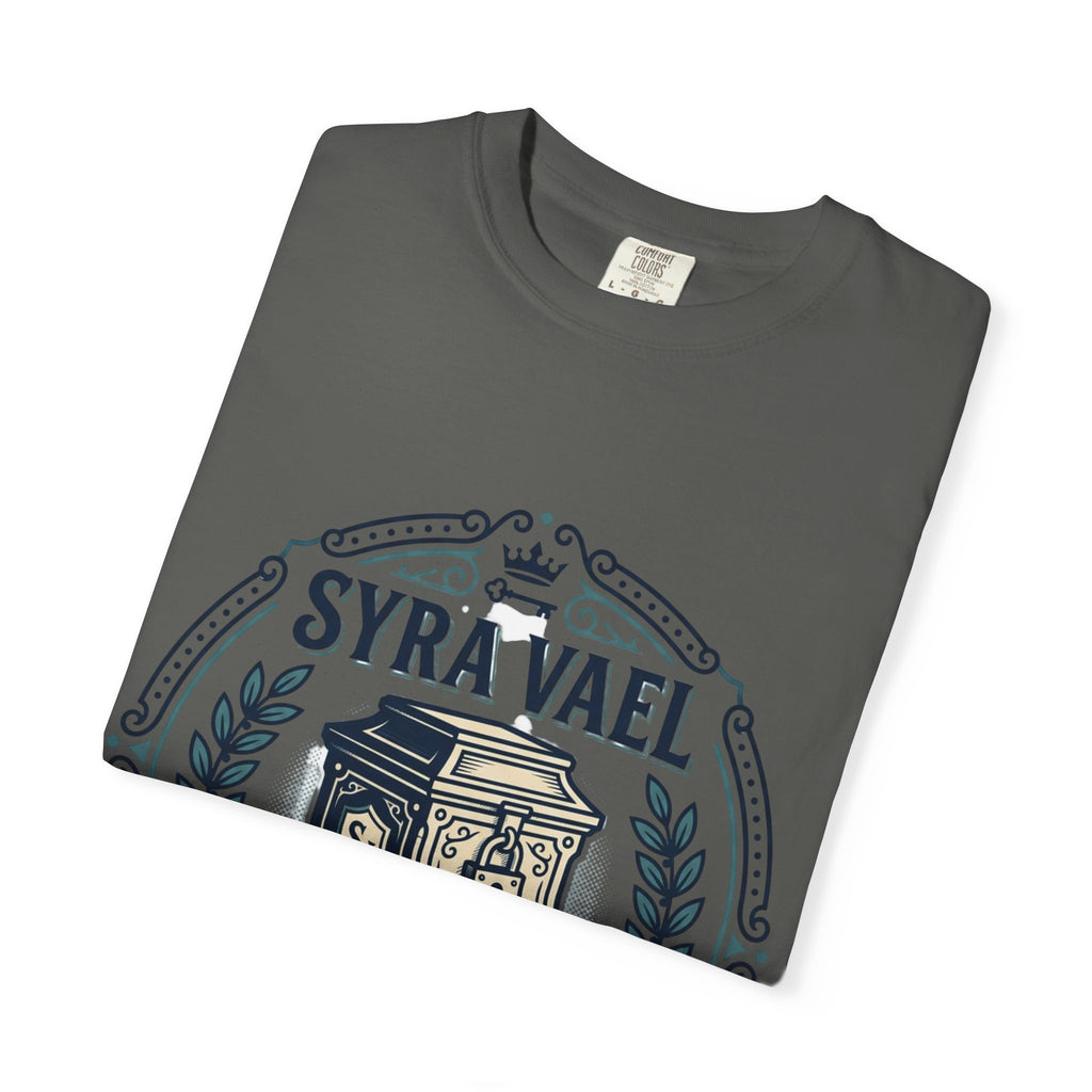 Power Runs Black PRB — Syra Vael Vintage Crest Tee by Power Runs Black