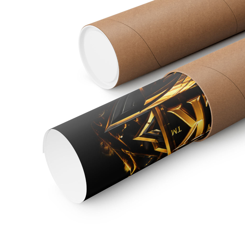 Power Runs Black Matte Poster — "Power Runs Black" Afrocentric Goddess Wall Art by Power Runs Black
