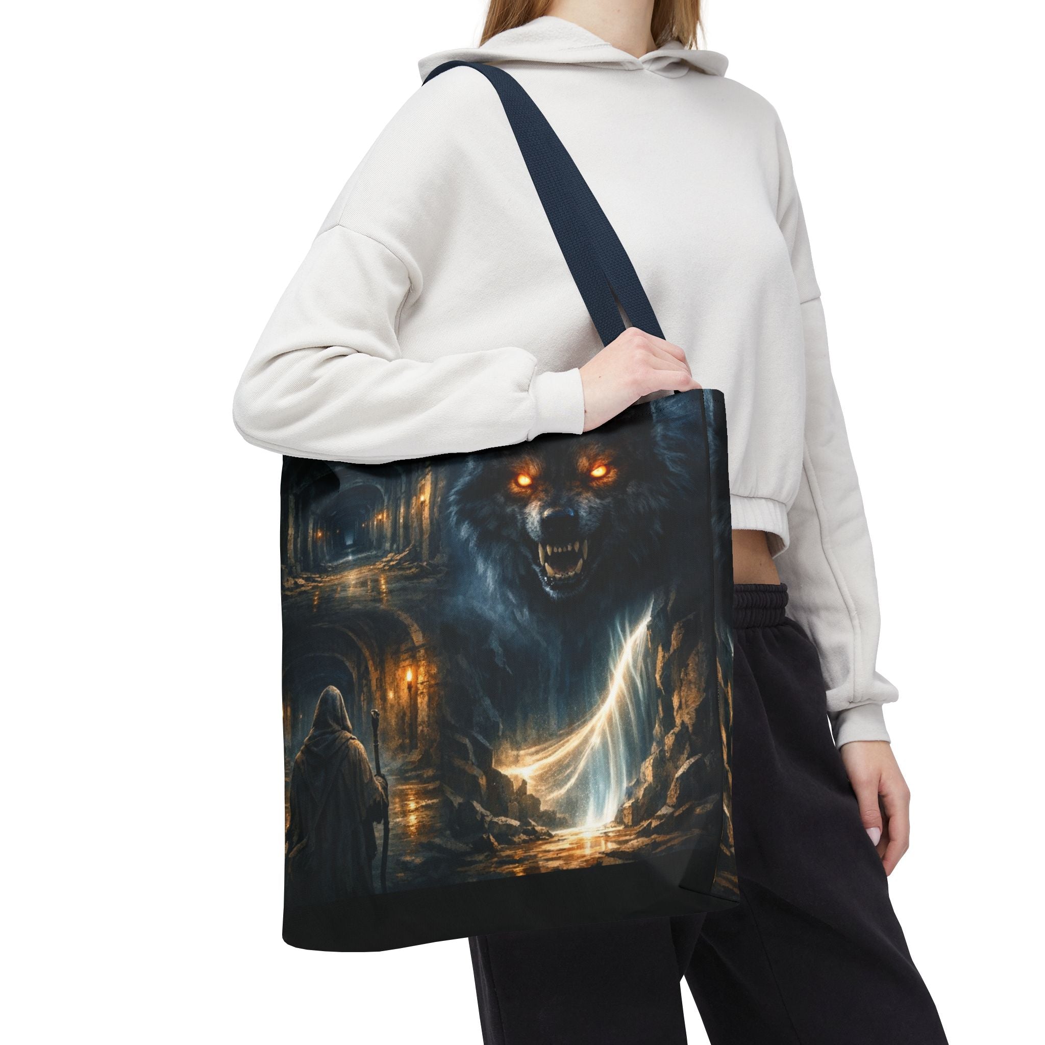 PRB The Echo Hounds Illustration Tote Bag | Gothic Horror Artwork by Printify
