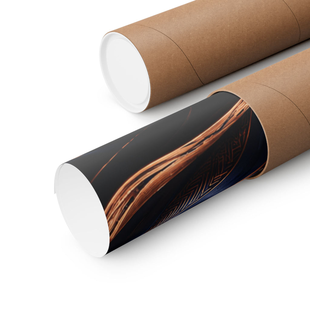Power Runs Black Matte Poster — Afrocentric Inspirational Wall Art by Power Runs Black