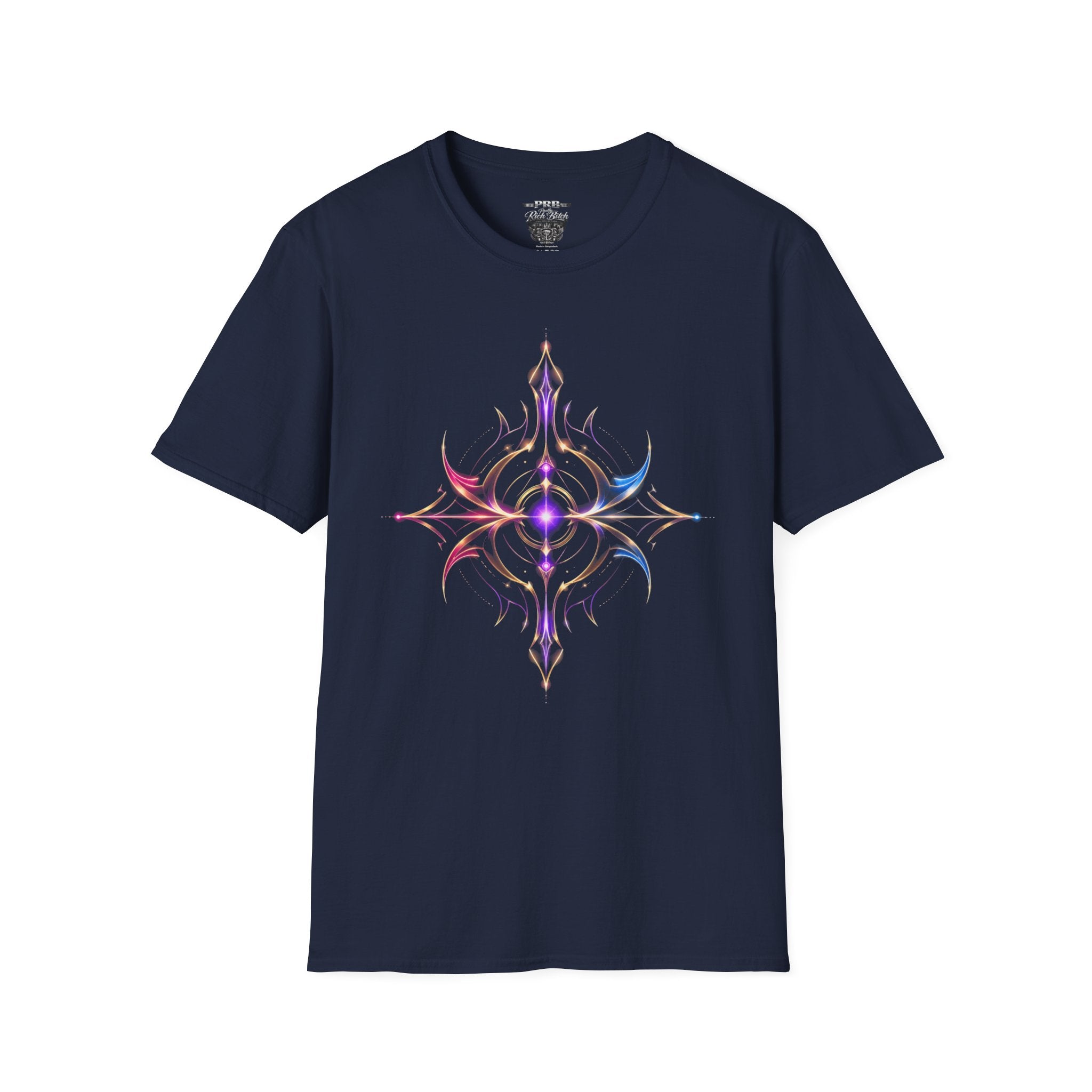 Power Runs Black PRB Pretty Rich Bitch The Collection Mystic Mandala Tee — Subtle Pastel Spiritual Graphic T-Shirt by Power Runs Black