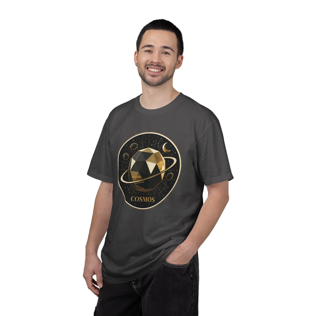 PRB Cosmos Geometric Planet T-Shirt by Power Runs Black