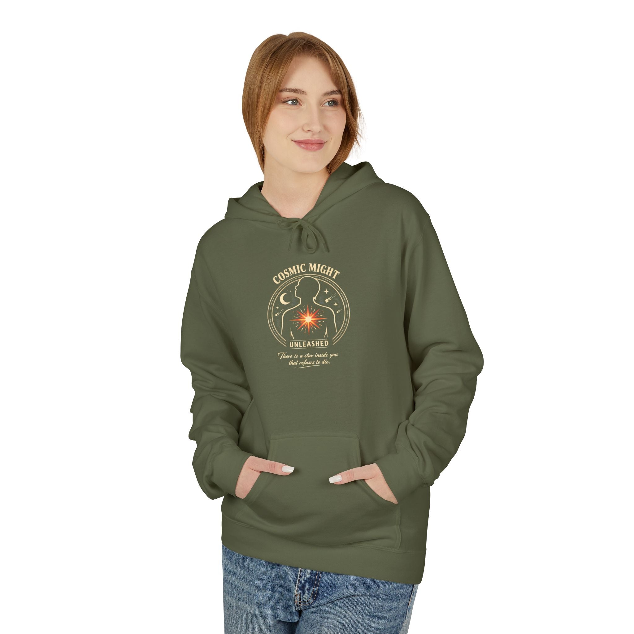 PRB Starforged Flex Cosmic Might Unleashed Hoodie — Unleashed Starburst Graphic Pullover by Power Runs Black