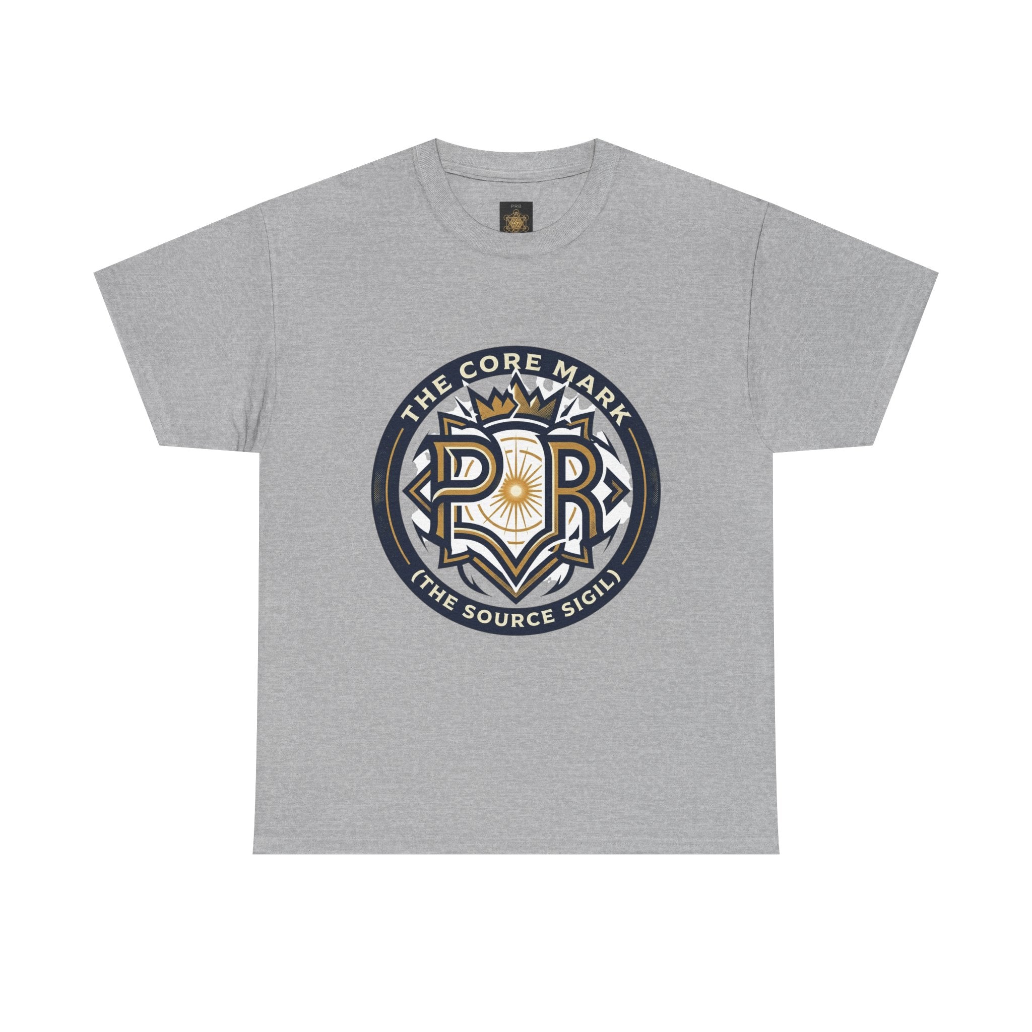 Power Runs Black PRB Core Mark Logo T-Shirt — "The Source Sigil" Retro Emblem Tee by Power Runs Black