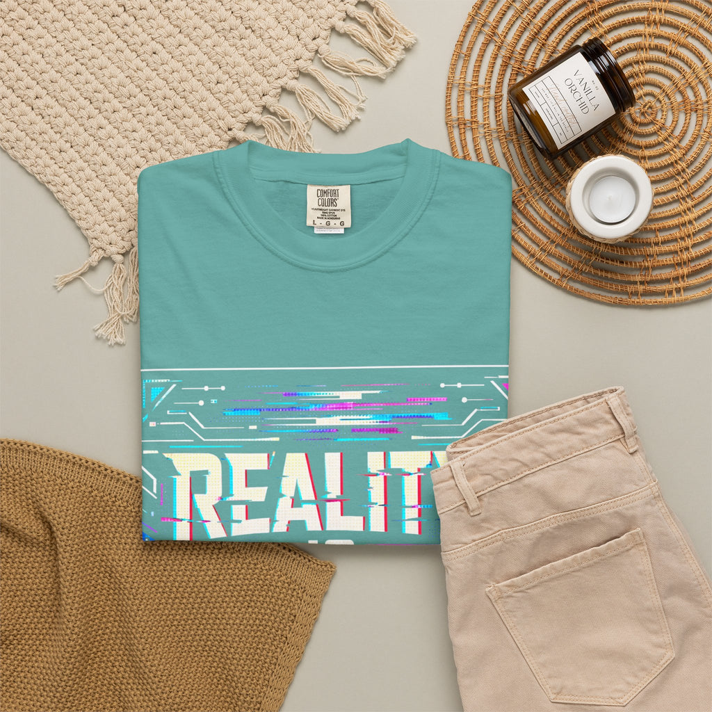 Power Runs Black PRB Glitchy Pastel "Reality Is Desyncing" T-Shirt by Power Runs Black