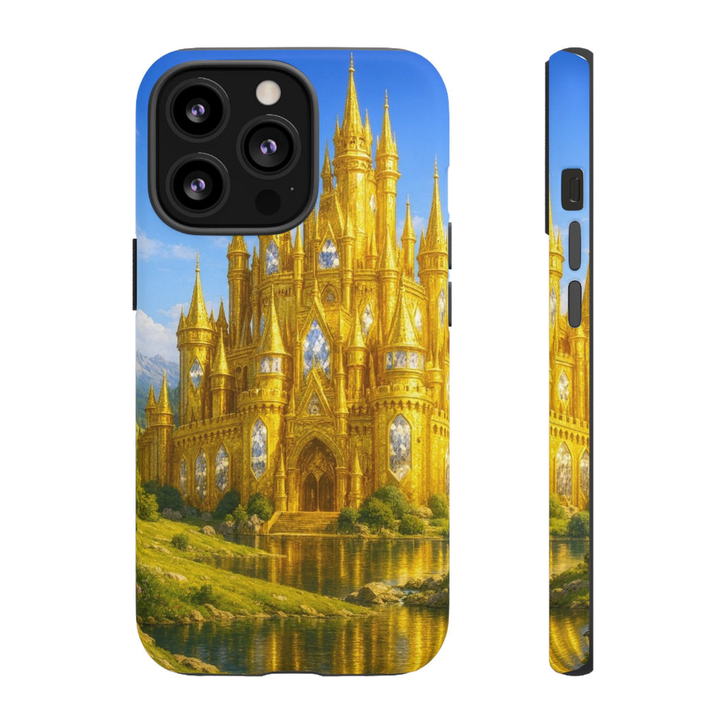 PRB Golden Castle iPhone Case | Fantasy Palace Phone Case by Power Runs Black