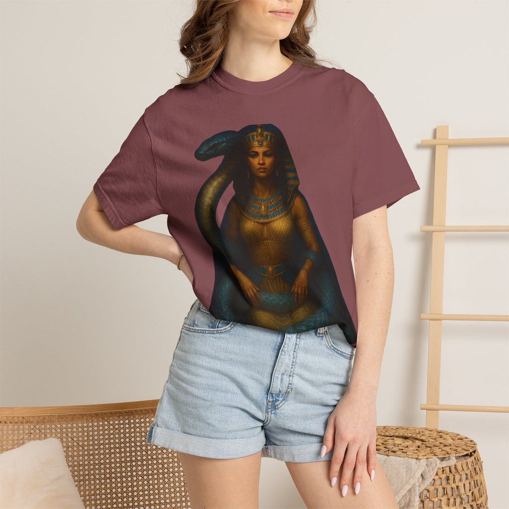 PRB Egyptian Goddess with Snake T-Shirt | Pharaoh Serpent Art Tee by Printify